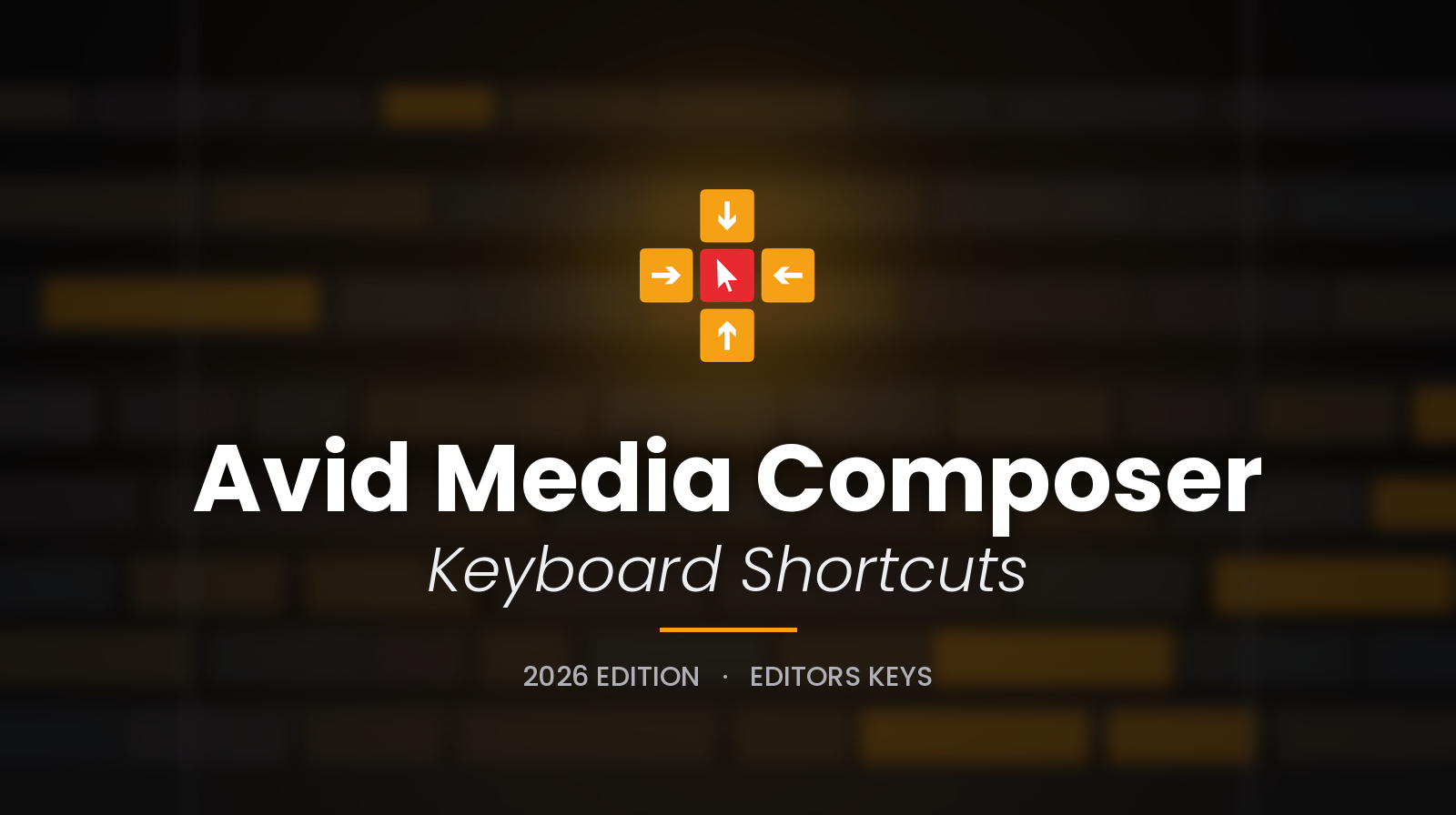 Avid Media Composer Shortcuts - Full Guide and Downloadable PDF