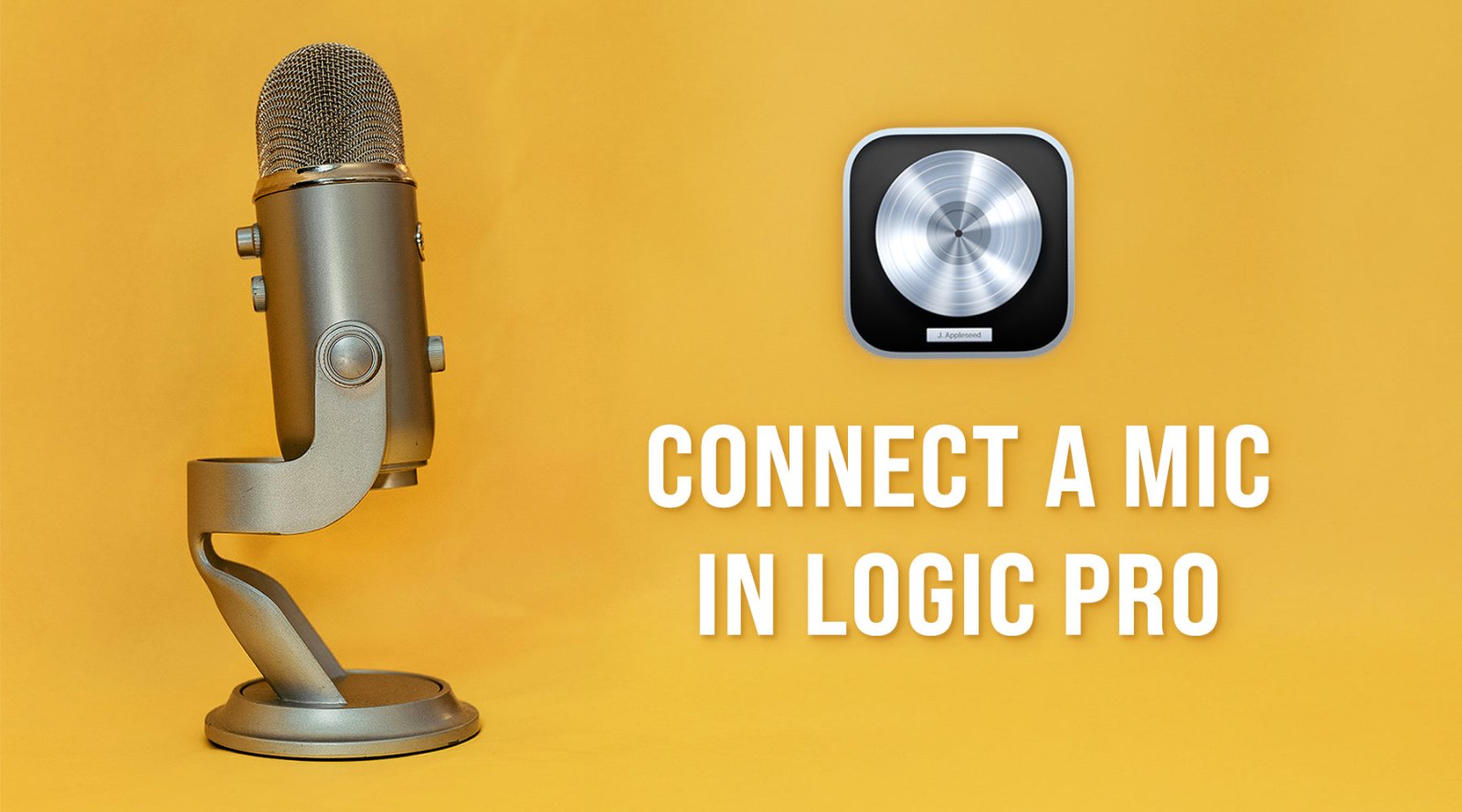 How to Connect a USB Microphone in Logic Pro - Editors Keys