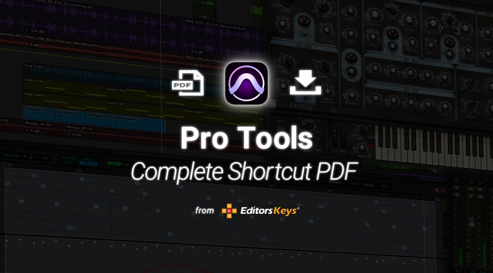 Pro Tools Keyboard Shortcuts: The Complete 2026 Cheat Sheet (Free PDF) - Editors Keys