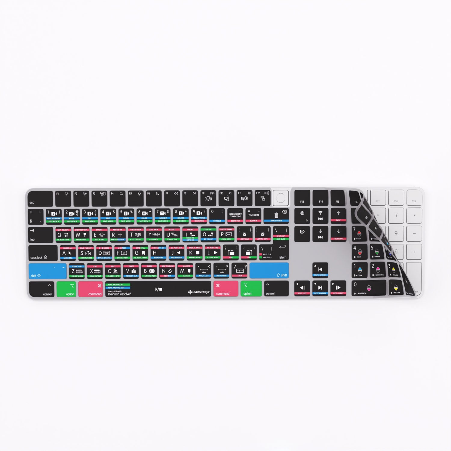 DaVinci Resolve Keyboard Covers for MacBook and iMac