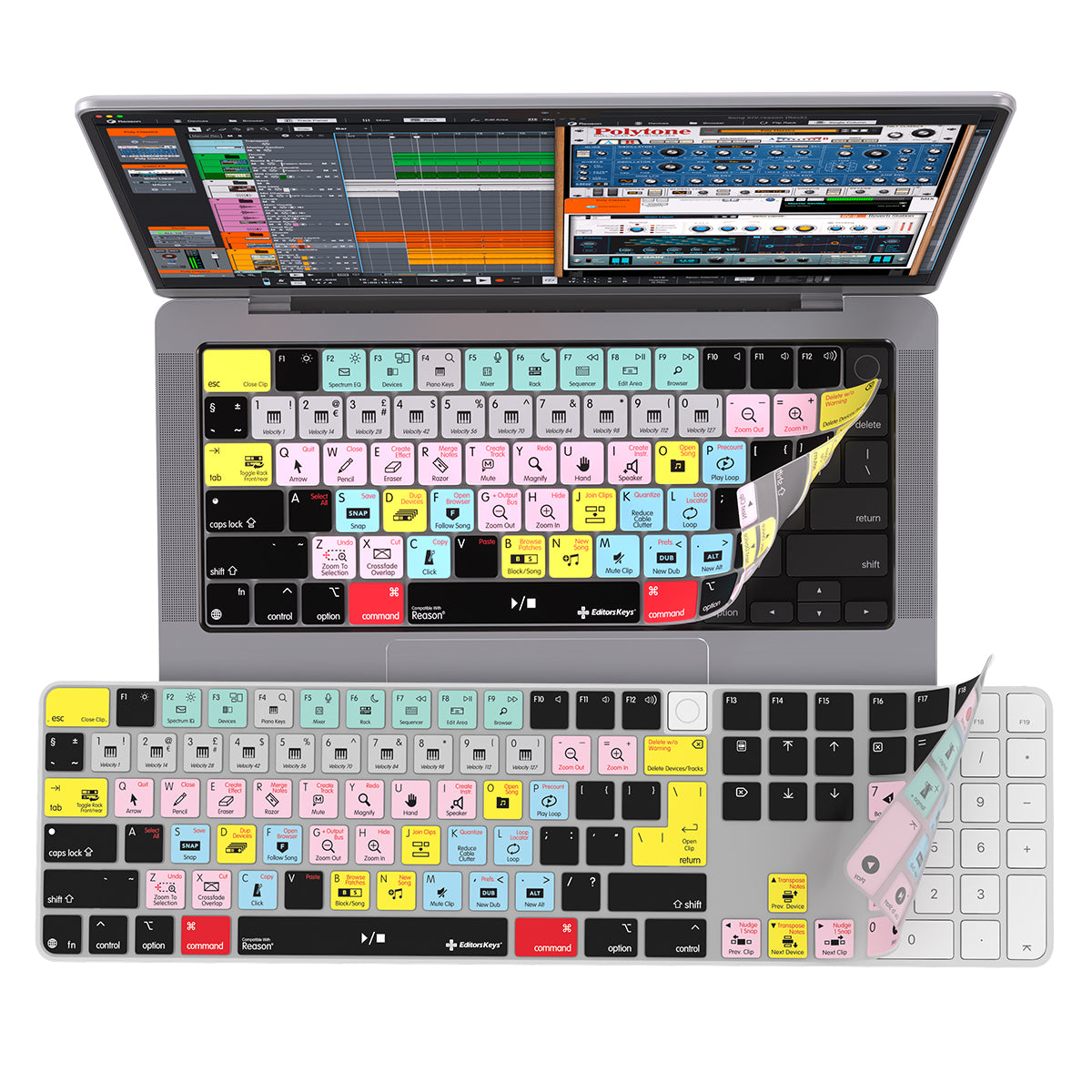 Reason Studios Keyboard cover by Editors Keys for MacBook Pros, MacBook Air and iMac Keyboards