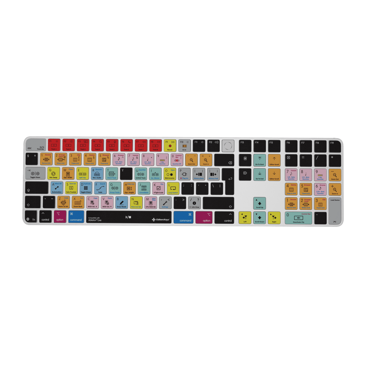 Ableton Live Keyboard – Apple Magic Keyboard with Touch ID & Numeric Keypad - Editors Keys