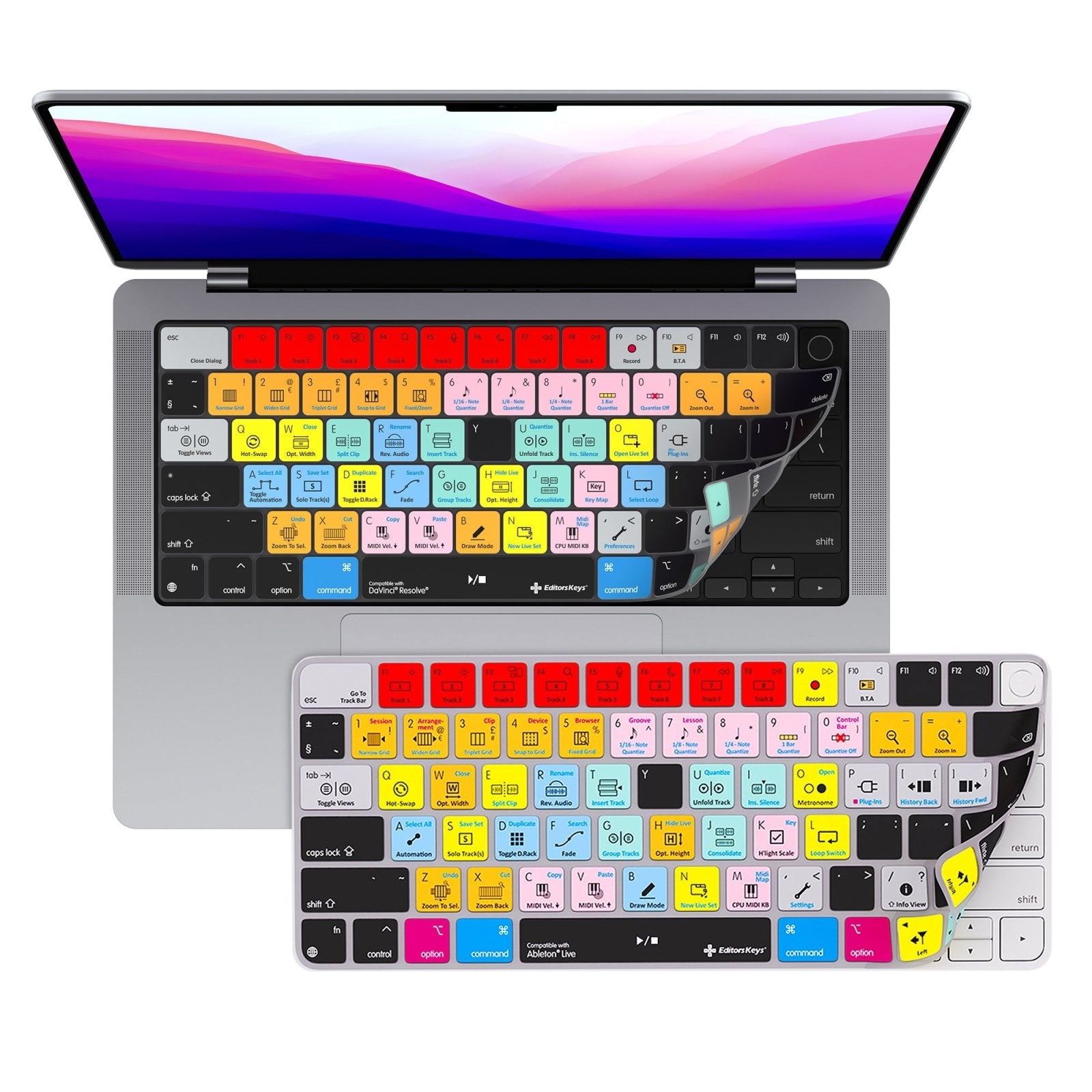 Ableton Live Keyboard Covers for MacBook and iMac - Editors Keys