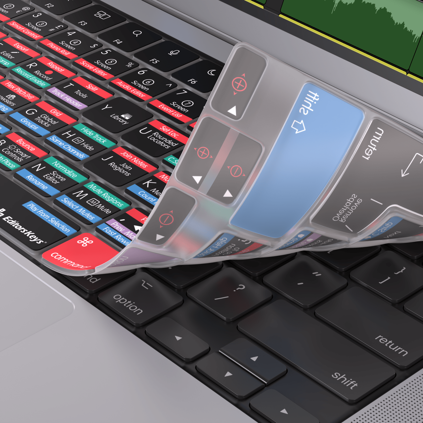 Apple Logic Pro Keyboard Covers for MacBook and iMac - Editors Keys