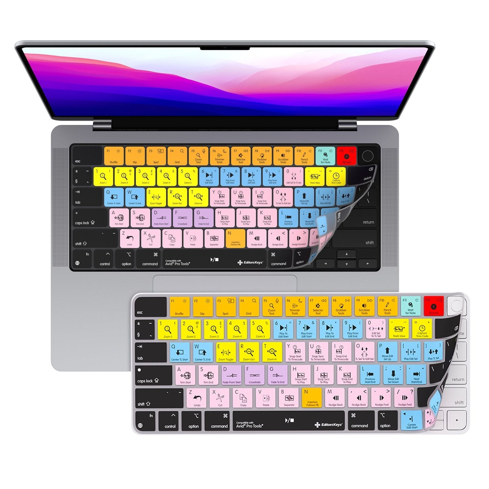 Avid Pro Tools Keyboard Covers for MacBook and iMac - Editors Keys