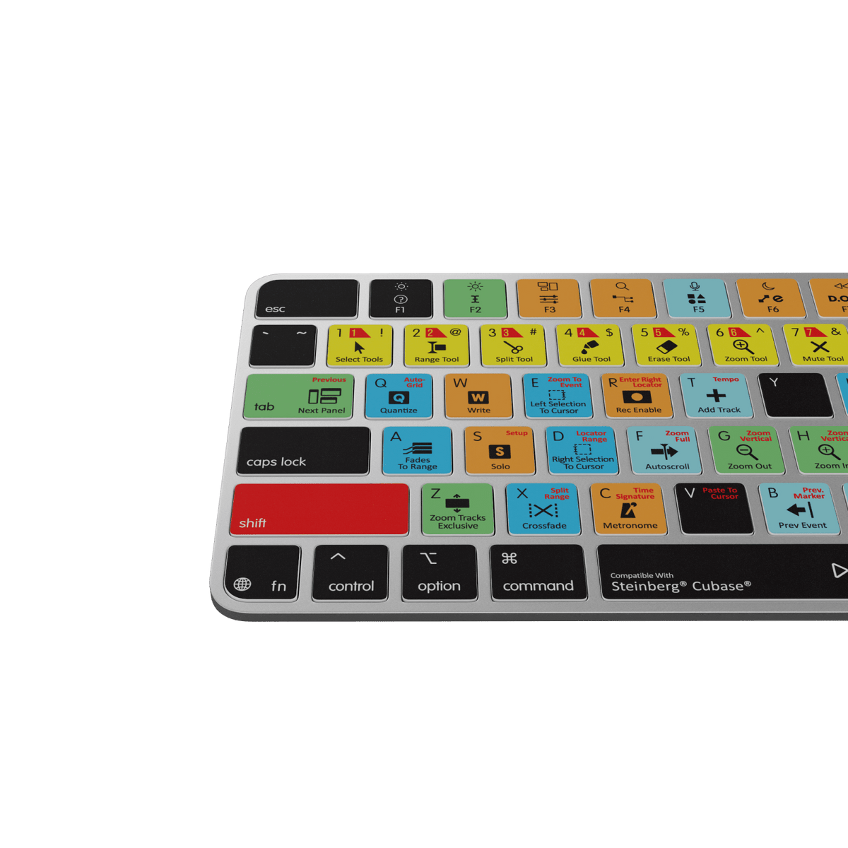 Cubase Keyboard – Apple Magic Keyboard with Touch ID & Numeric Keypad - Editors Keys