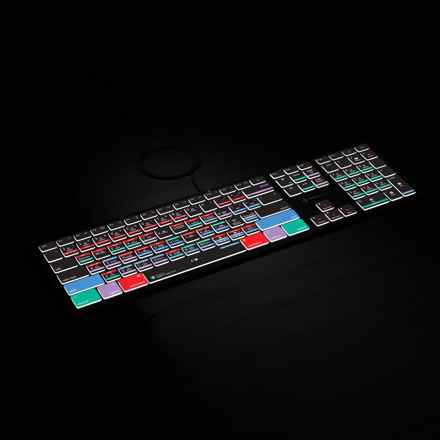 Logic Pro Keyboard Backlit Mac - Editors Keys