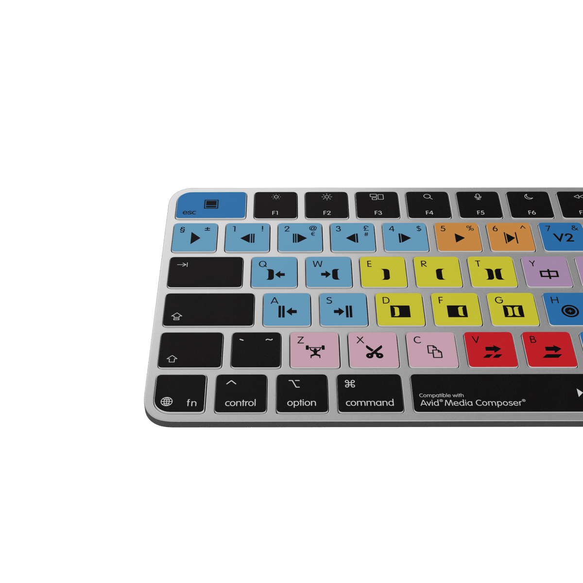 Media Composer Keyboard – Apple Magic Keyboard with Touch ID & Numeric Keypad - Editors Keys