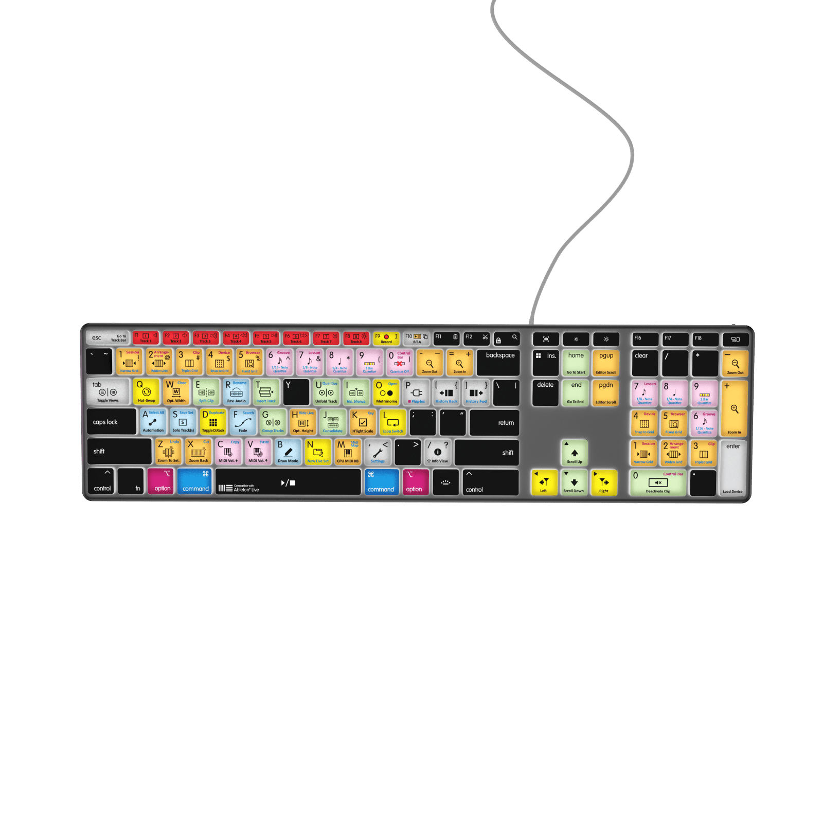 NEW Ableton Live Keyboard | Backlit | Wired & Wireless | Mac & PC - Editors Keys