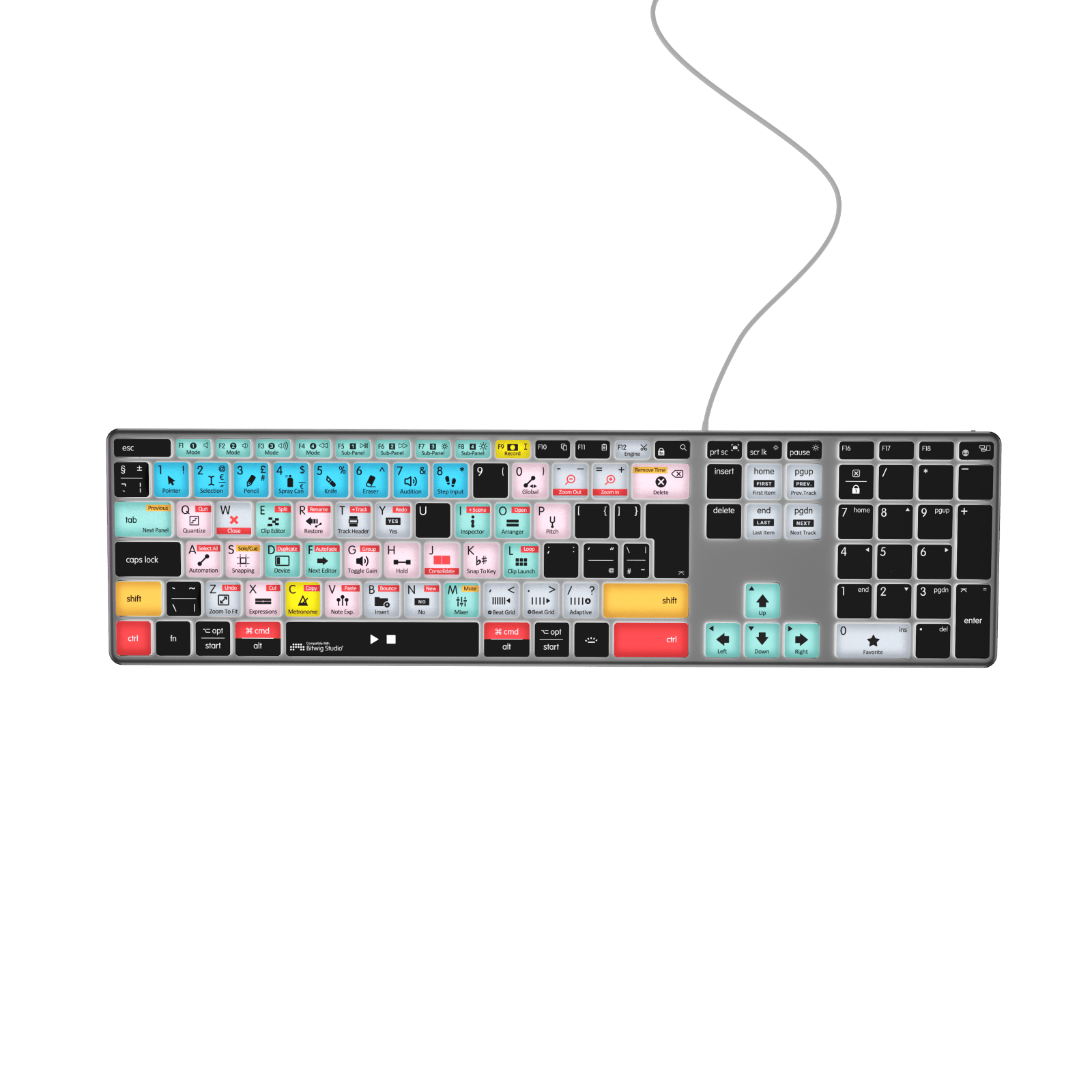 NEW Bitwig Studio Keyboard | Backlit | Wired & Wireless | Mac & PC - Editors Keys