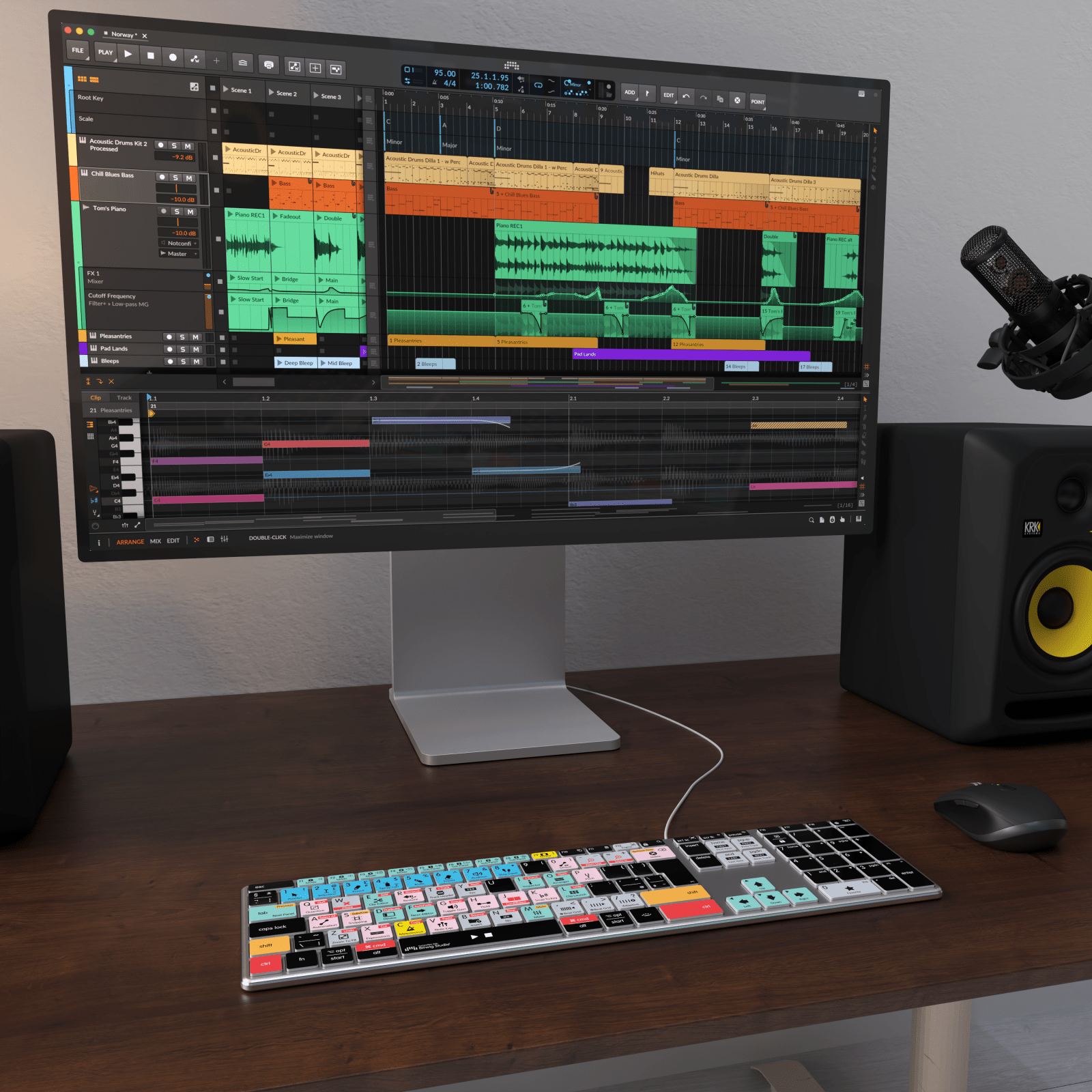 NEW Bitwig Studio Keyboard | Backlit | Wired & Wireless | Mac & PC - Editors Keys