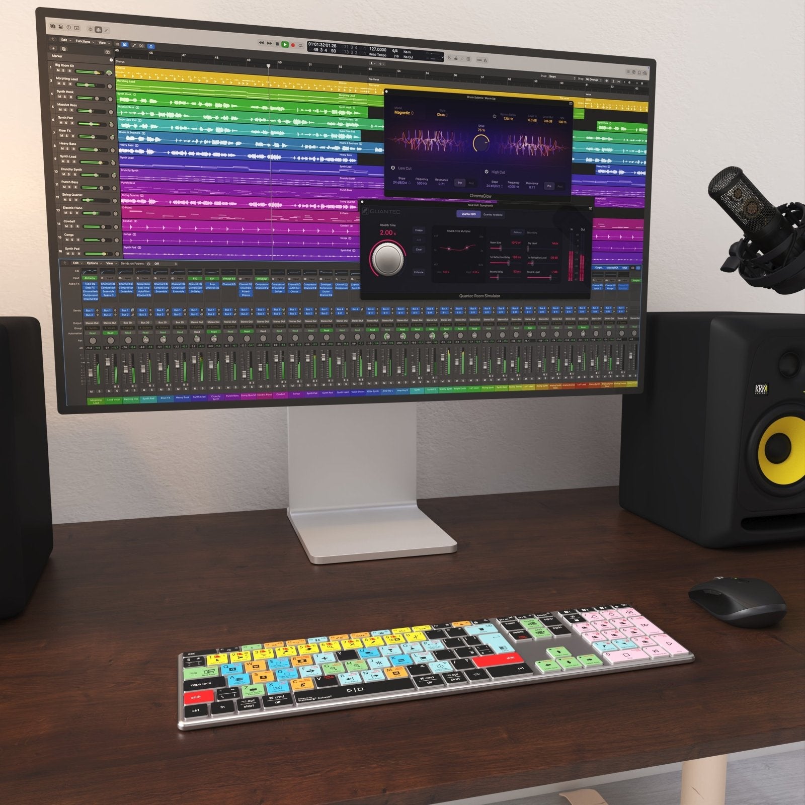 NEW Cubase Compatible Keyboard | Backlit & Wireless | Mac & PC - Editors Keys