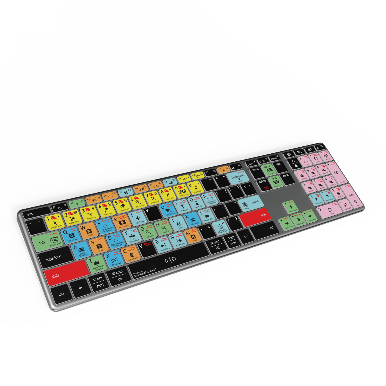 NEW Cubase Compatible Keyboard | Backlit & Wireless | Mac & PC - Editors Keys