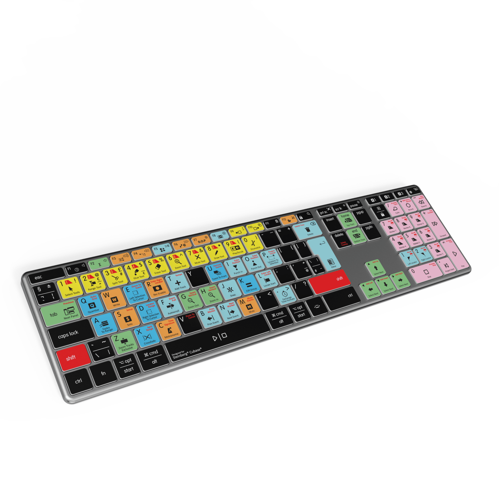 NEW Cubase Compatible Keyboard | Backlit & Wireless | Mac & PC - Editors Keys