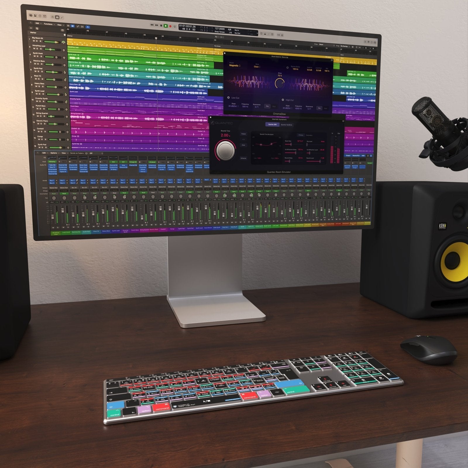 NEW Logic Pro Keyboard | Backlit & Wireless | Mac - Editors Keys