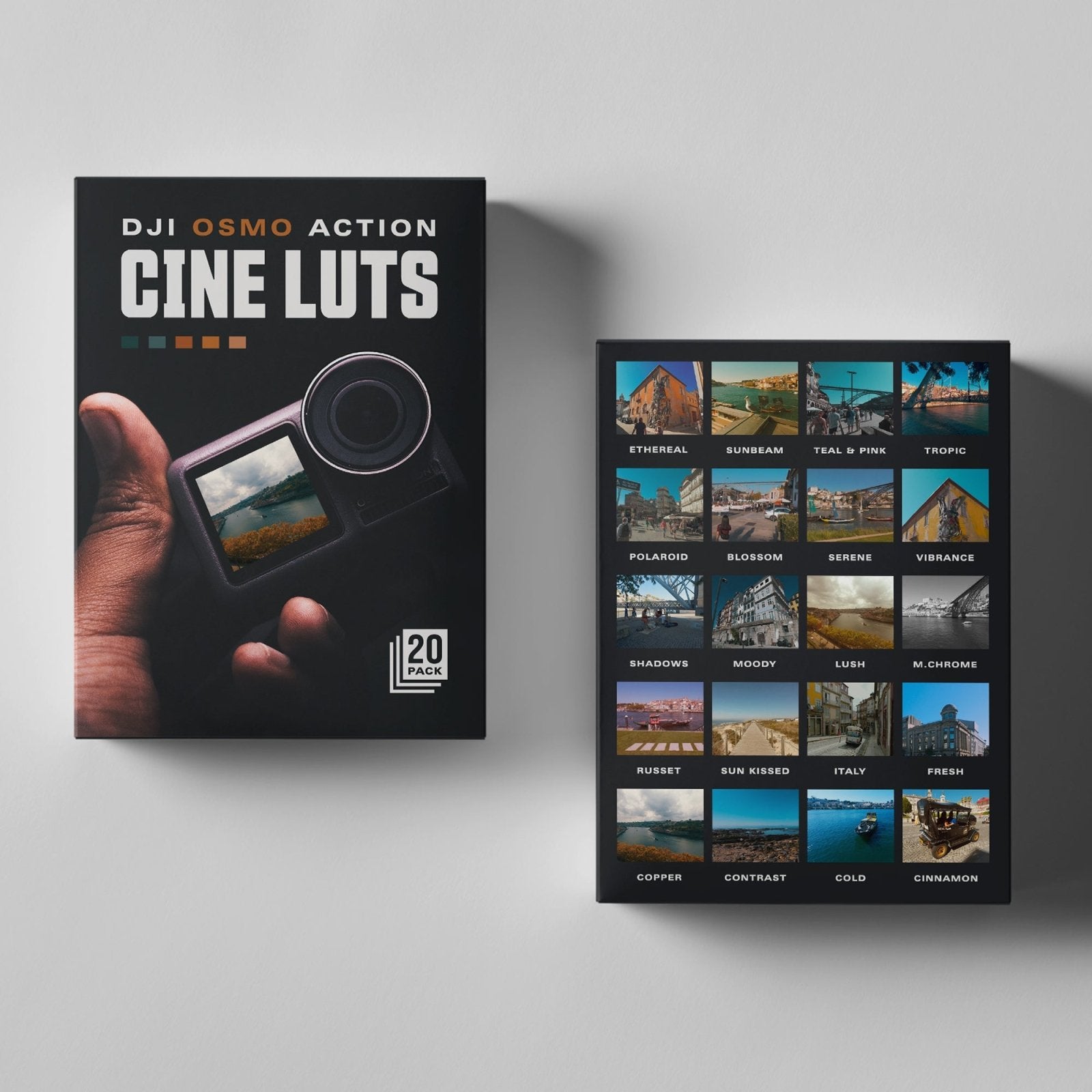 Pocket 3/Action LUTs Cinematic and Moods - 20 Pack - Editors Keys