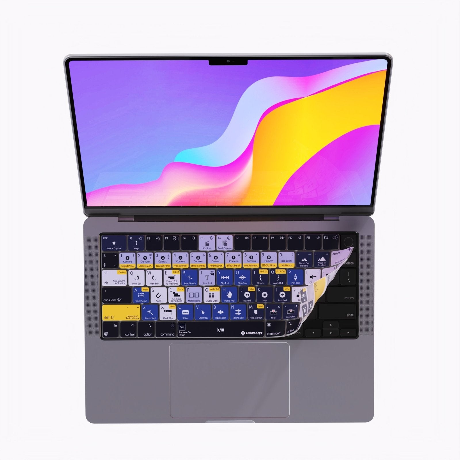 Premiere Gal Premiere Pro Keyboard Cover – MacBook Pro & Airs - Editors Keys