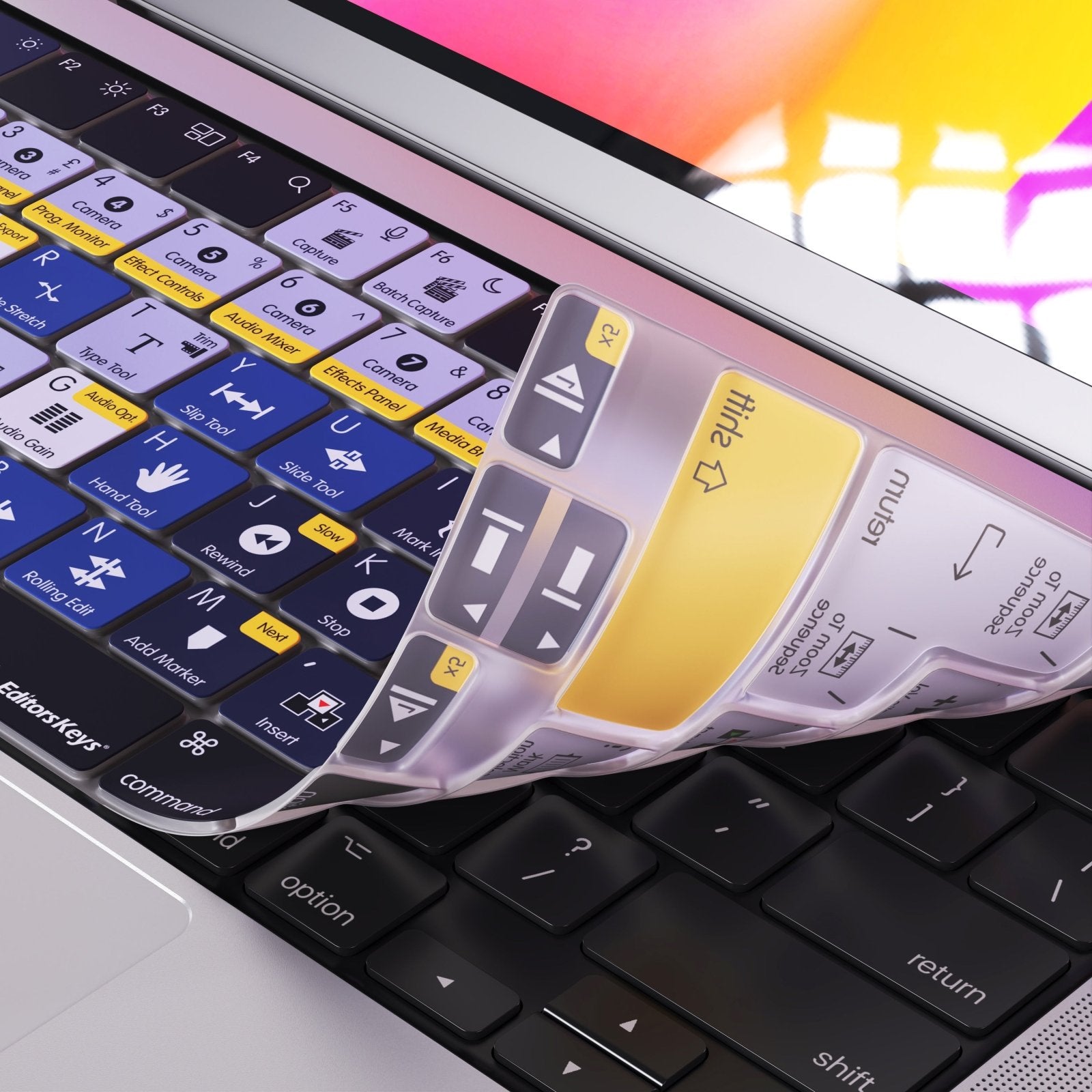 Premiere Gal Premiere Pro Keyboard Cover – MacBook Pro & Airs - Editors Keys