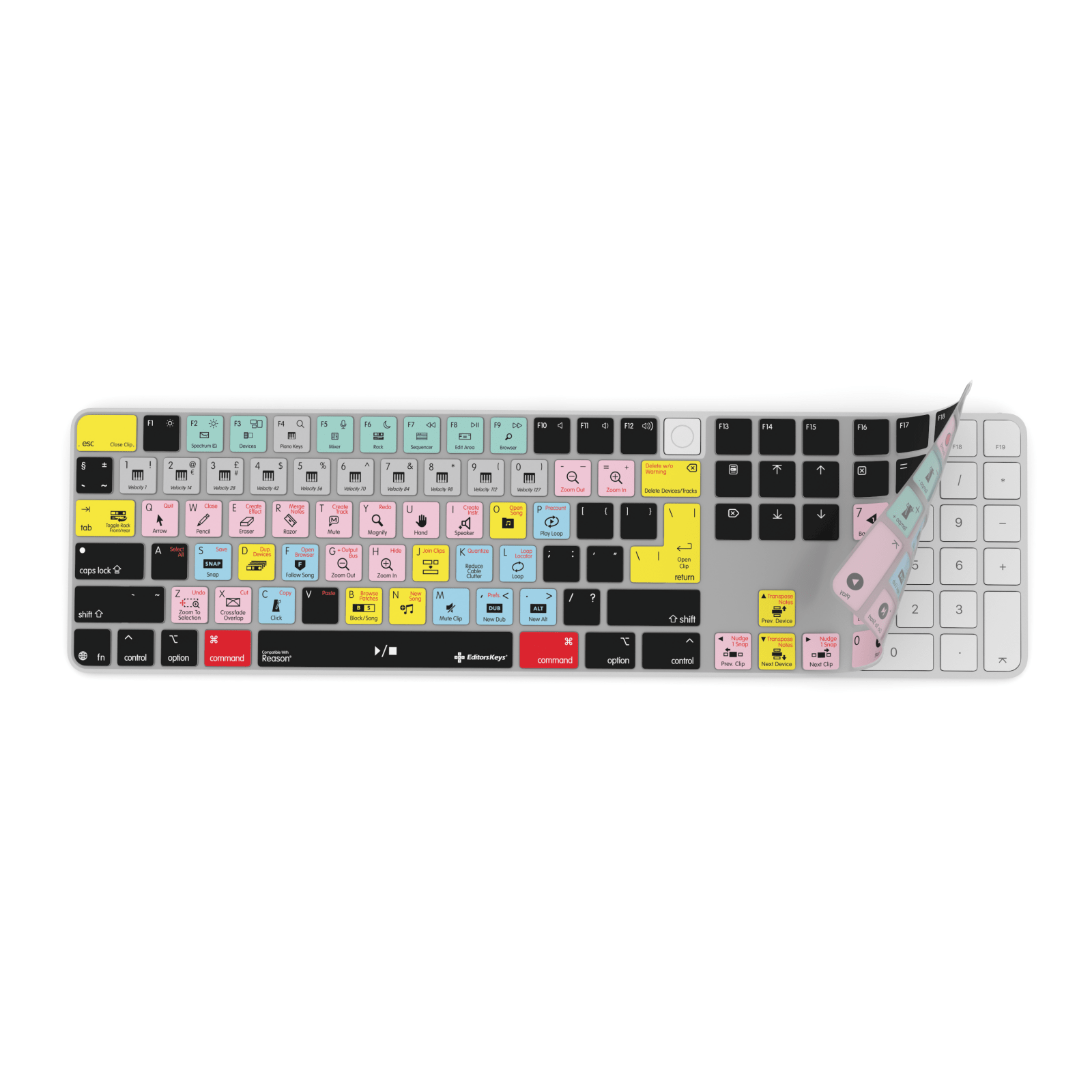 Reason Studio Keyboard Covers for MacBook and iMac - Editors Keys