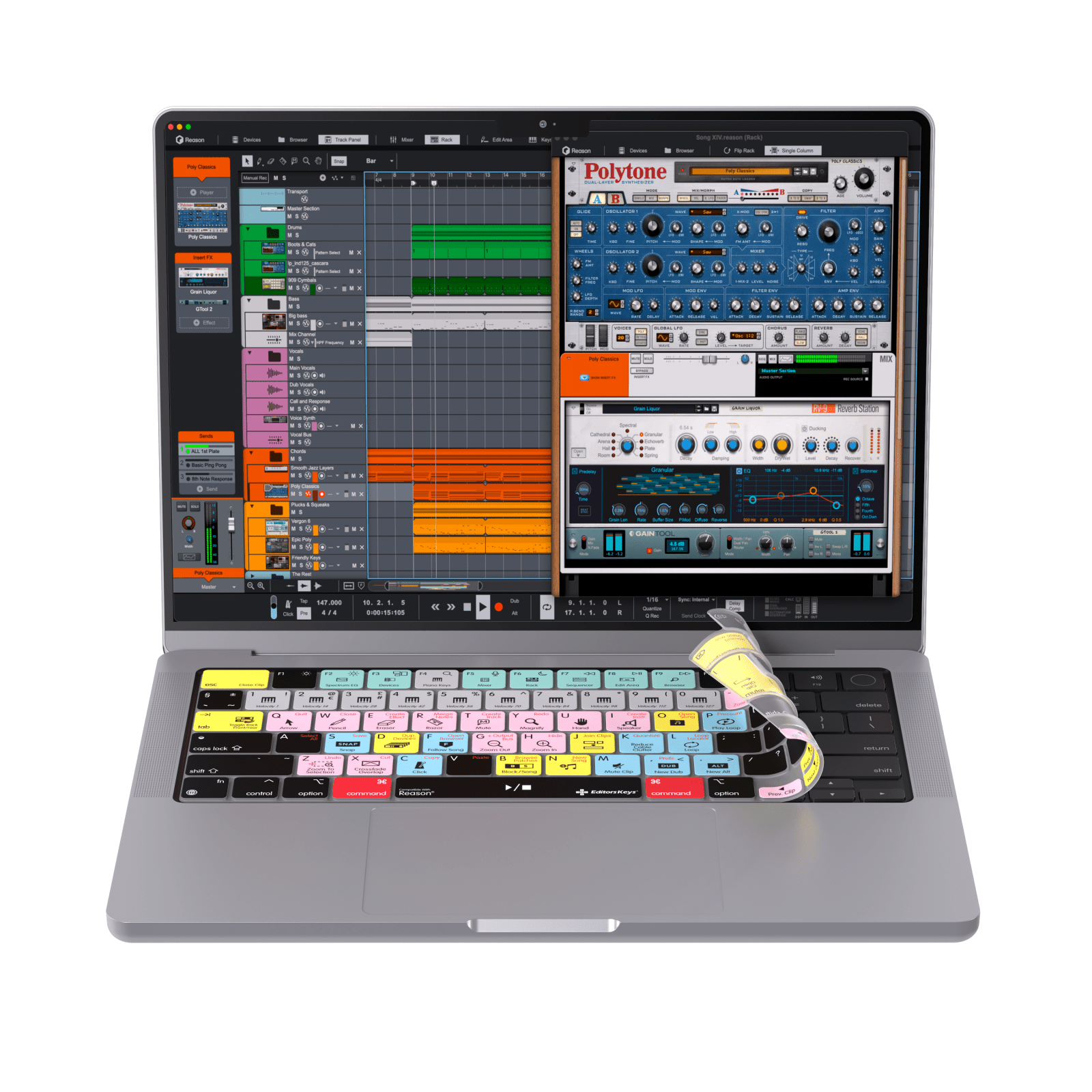 Reason Studio Keyboard Covers for MacBook and iMac - Editors Keys