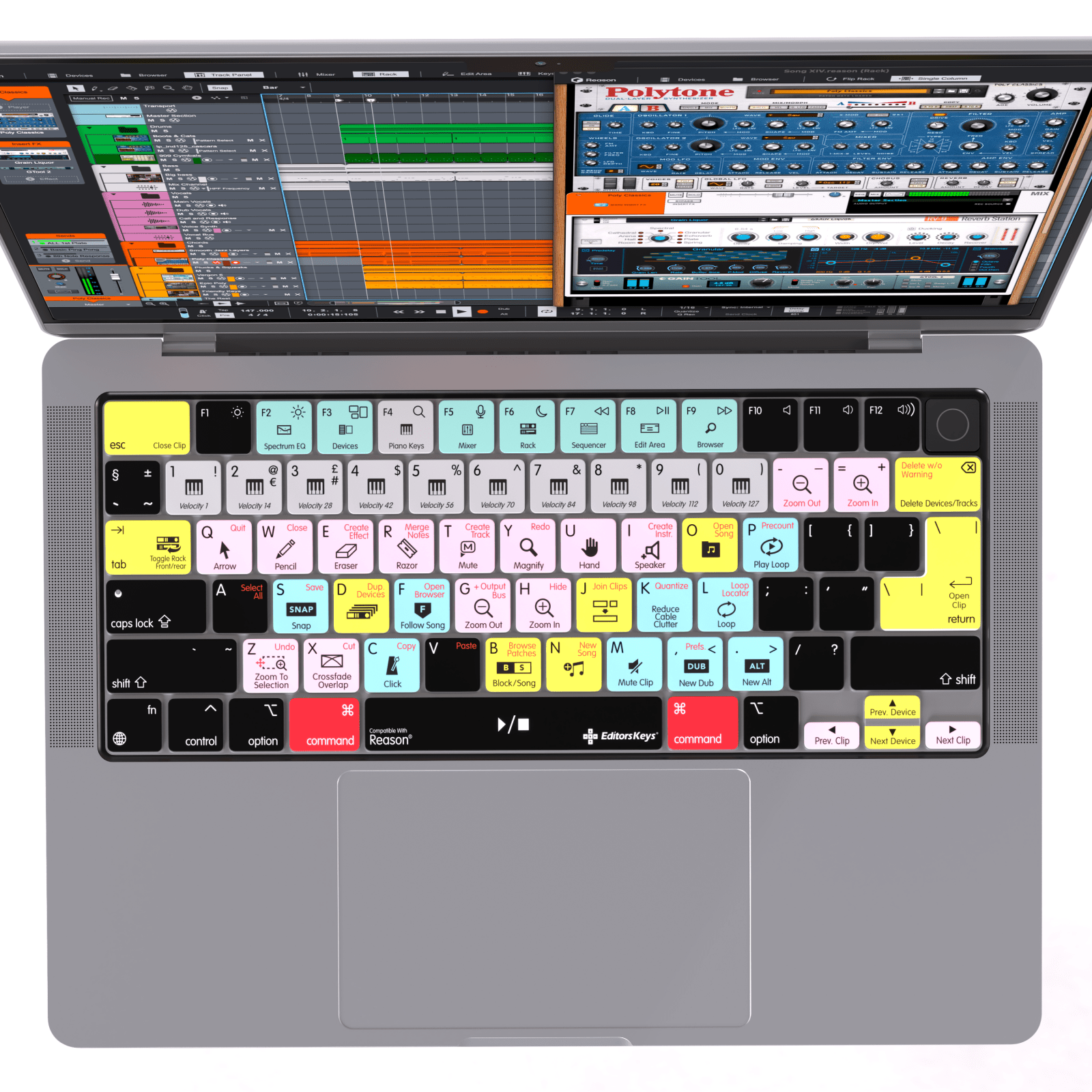 Reason Studio Keyboard Covers for MacBook and iMac - Editors Keys