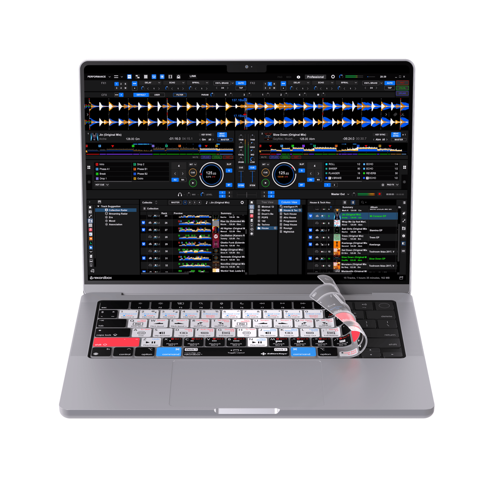 RekordBox Keyboard Covers for MacBook Pro - Editors Keys