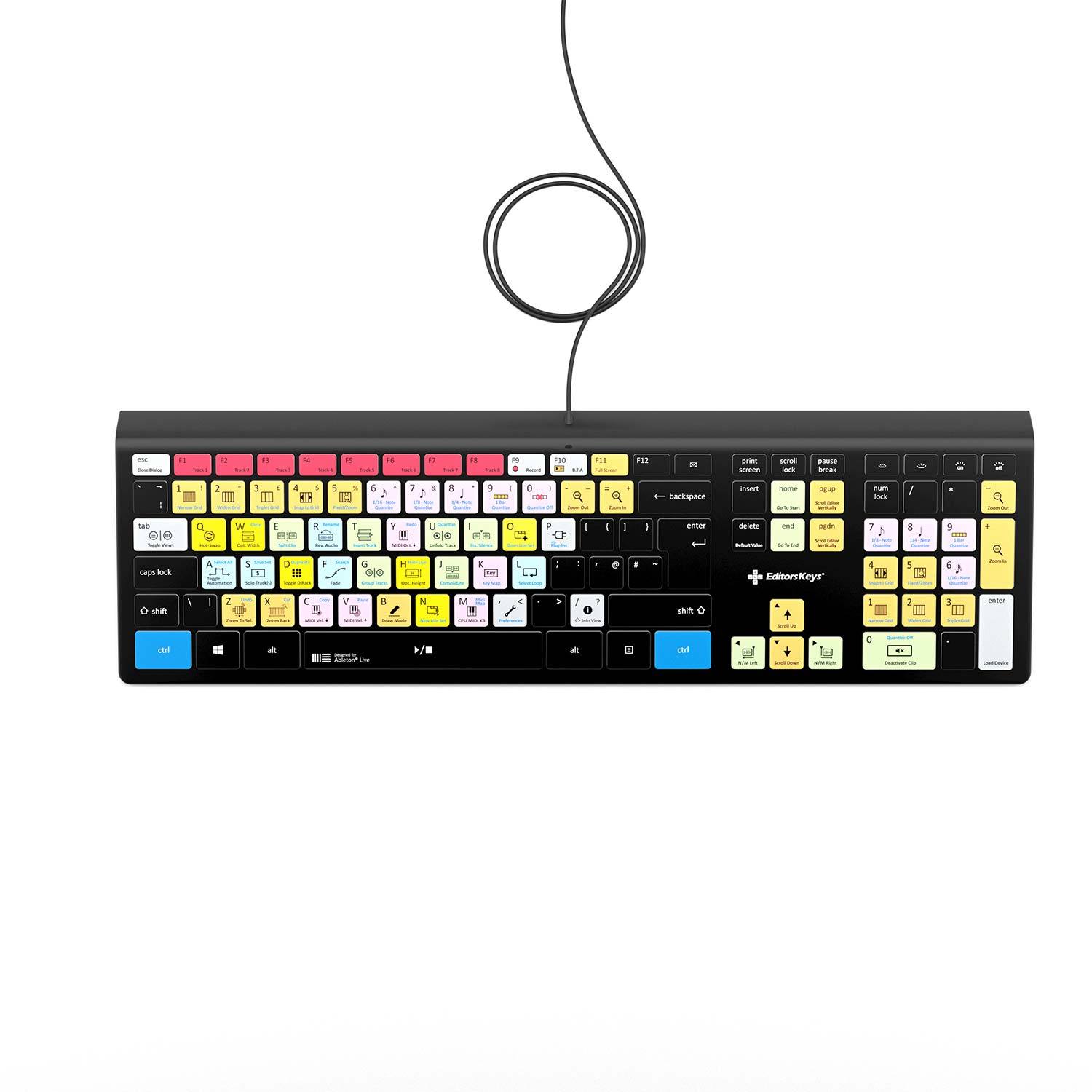 Ableton Live Keyboard - Backlit - For Mac or PC - Editors Keys