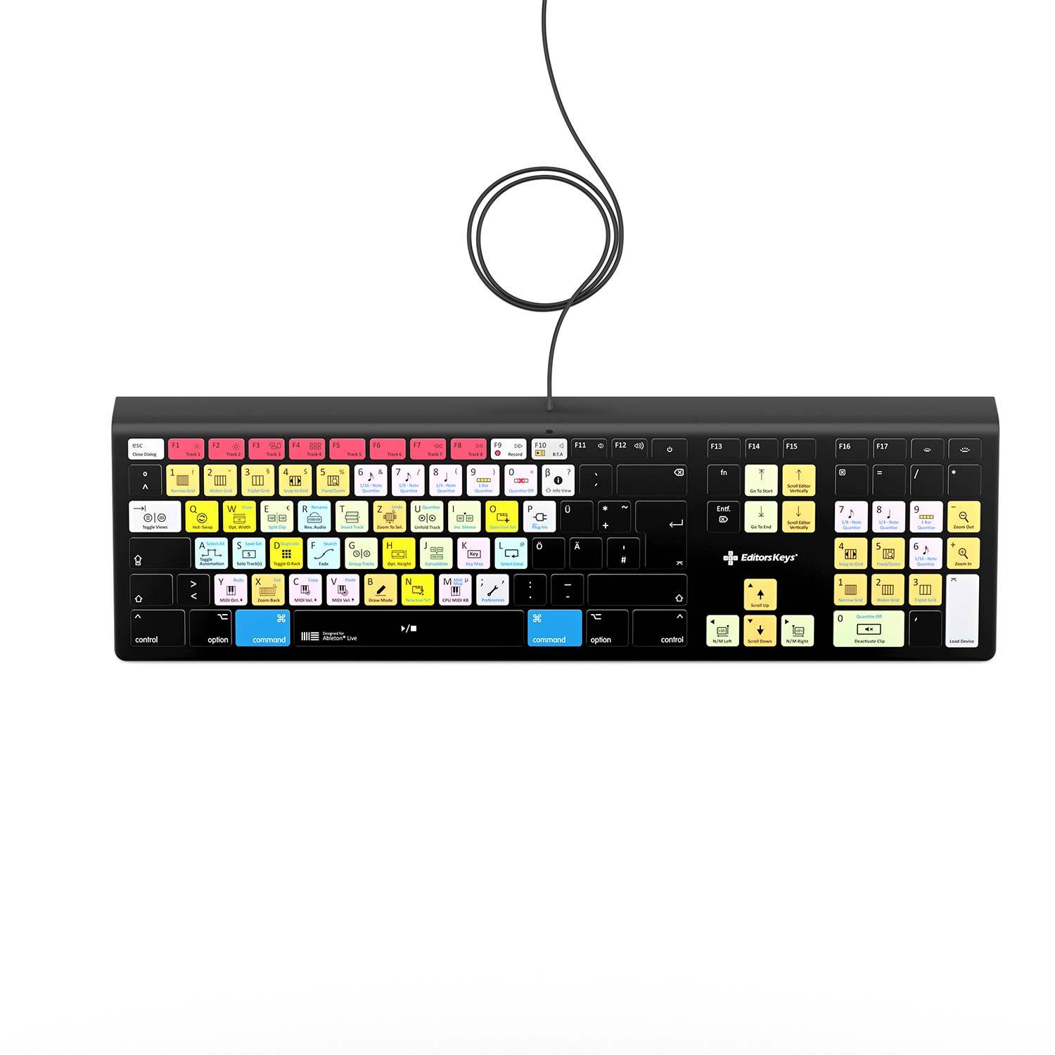 Ableton Live Keyboard - Backlit - For Mac or PC - Editors Keys