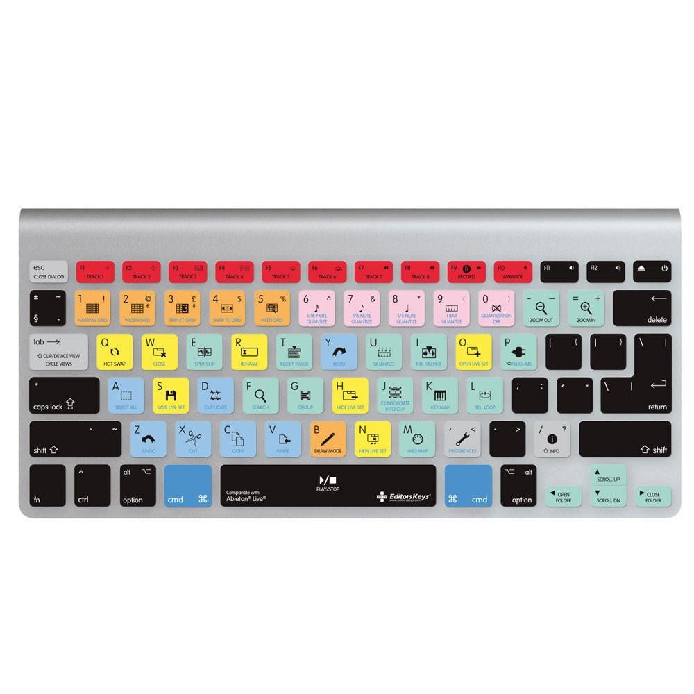 Ableton Live Keyboard Covers for MacBook and iMac - Editors Keys