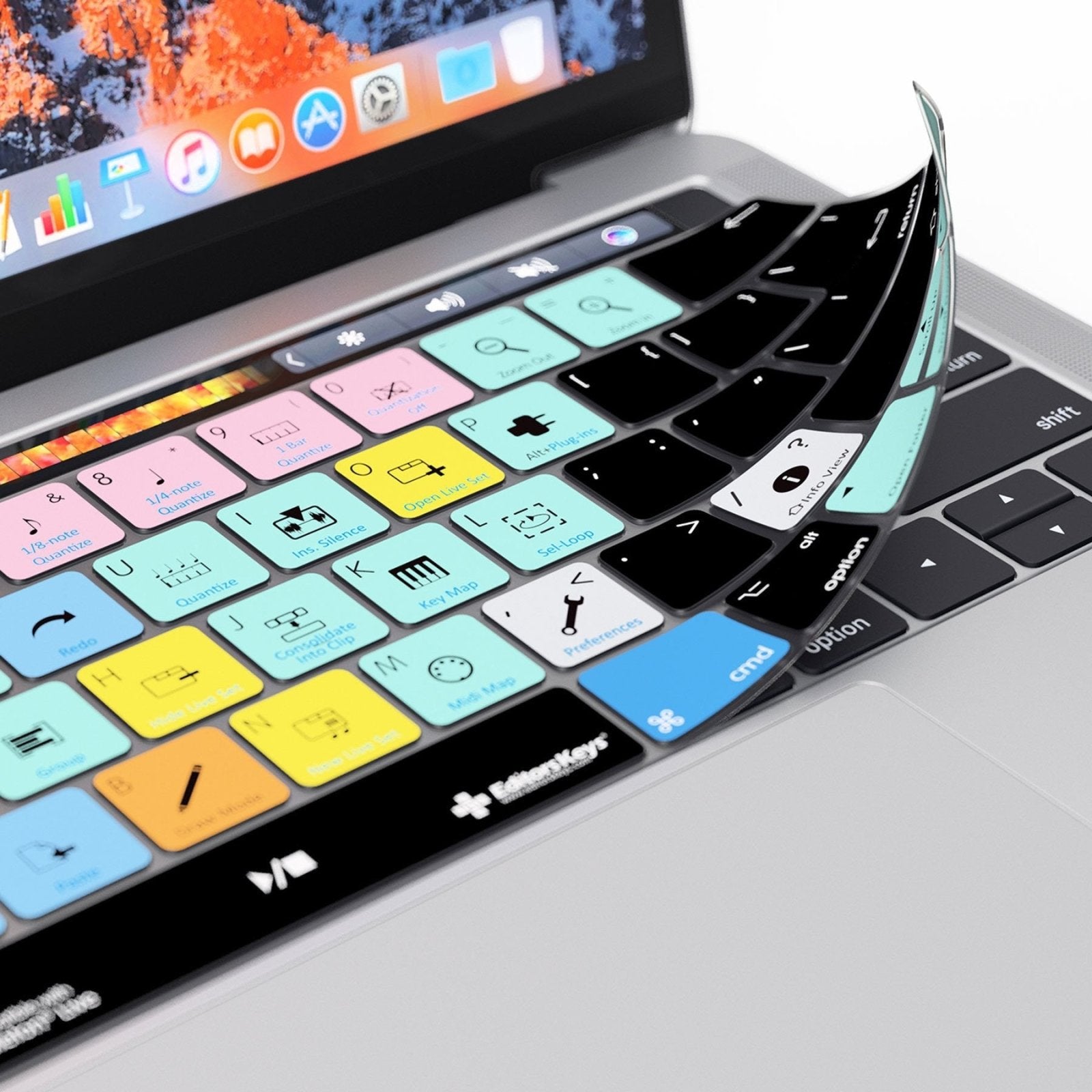 Ableton Live Keyboard Covers for MacBook and iMac - Editors Keys