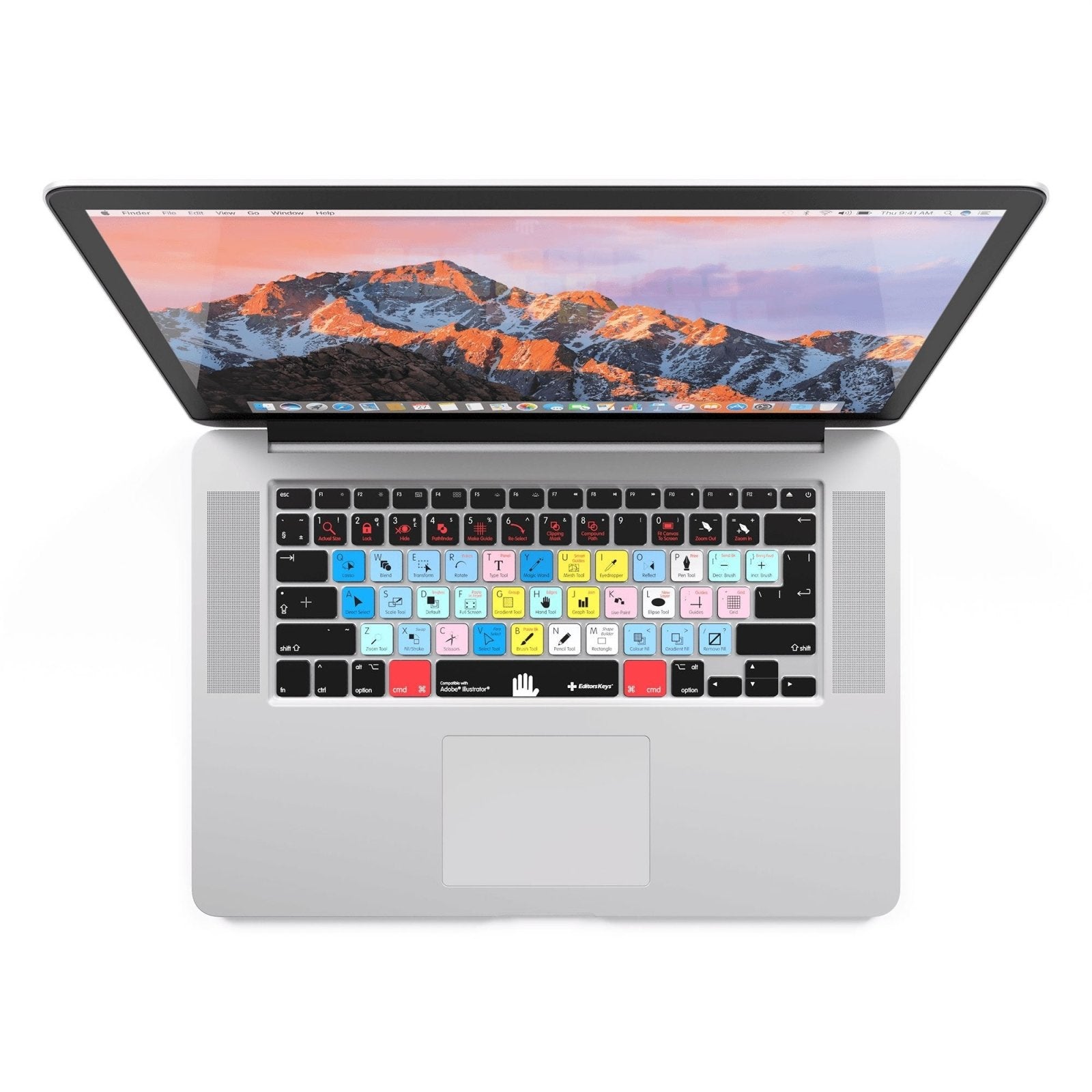 Adobe Illustrator Keyboard Covers for MacBook and iMac - Editors Keys