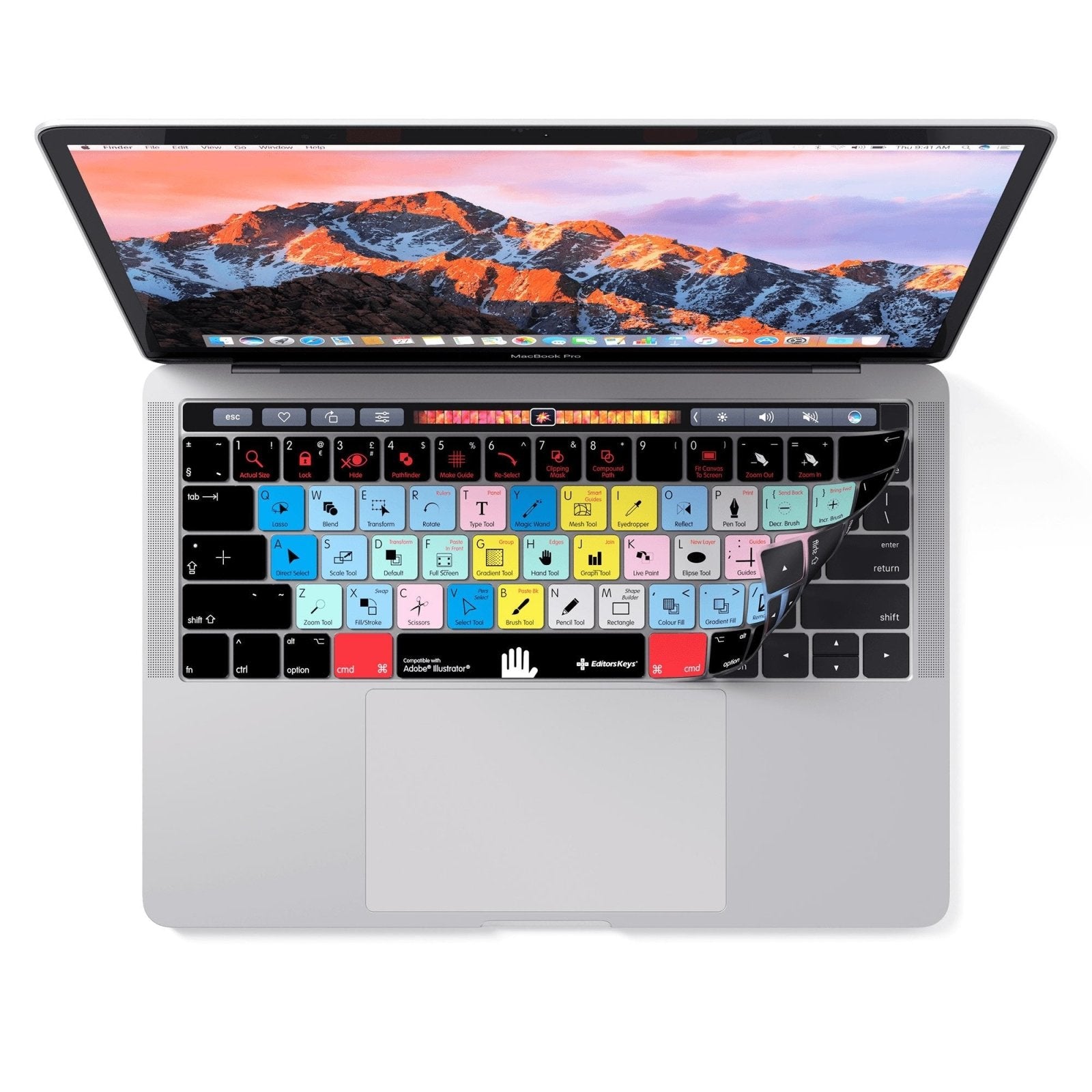 Adobe Illustrator Keyboard Covers for MacBook and iMac - Editors Keys