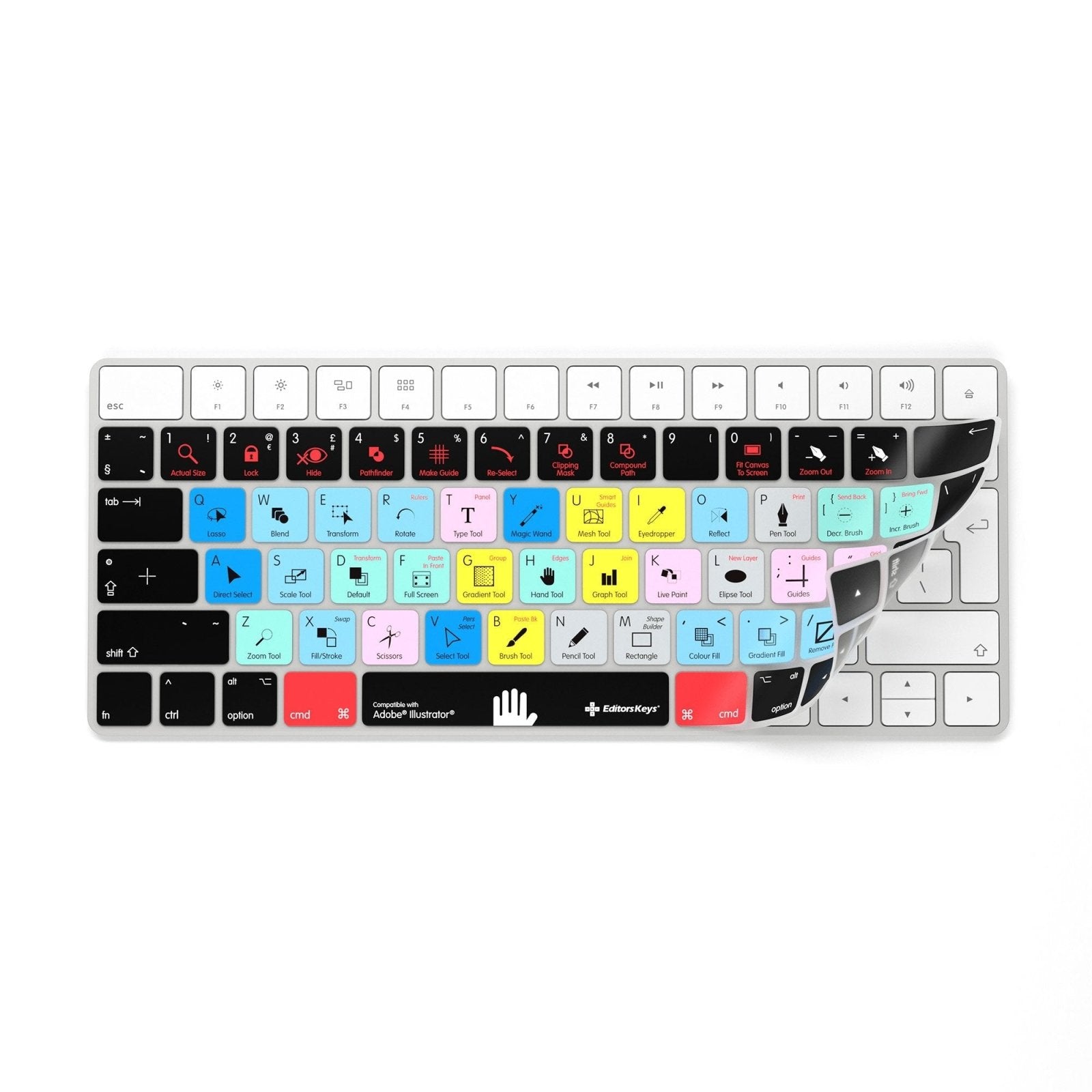 Adobe Illustrator Keyboard Covers for MacBook and iMac - Editors Keys