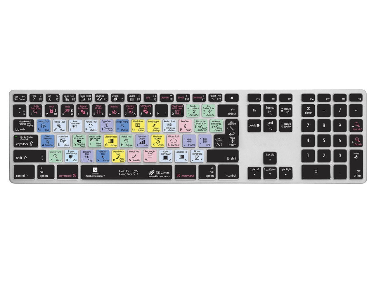 Adobe Illustrator Keyboard Covers for MacBook and iMac - Editors Keys