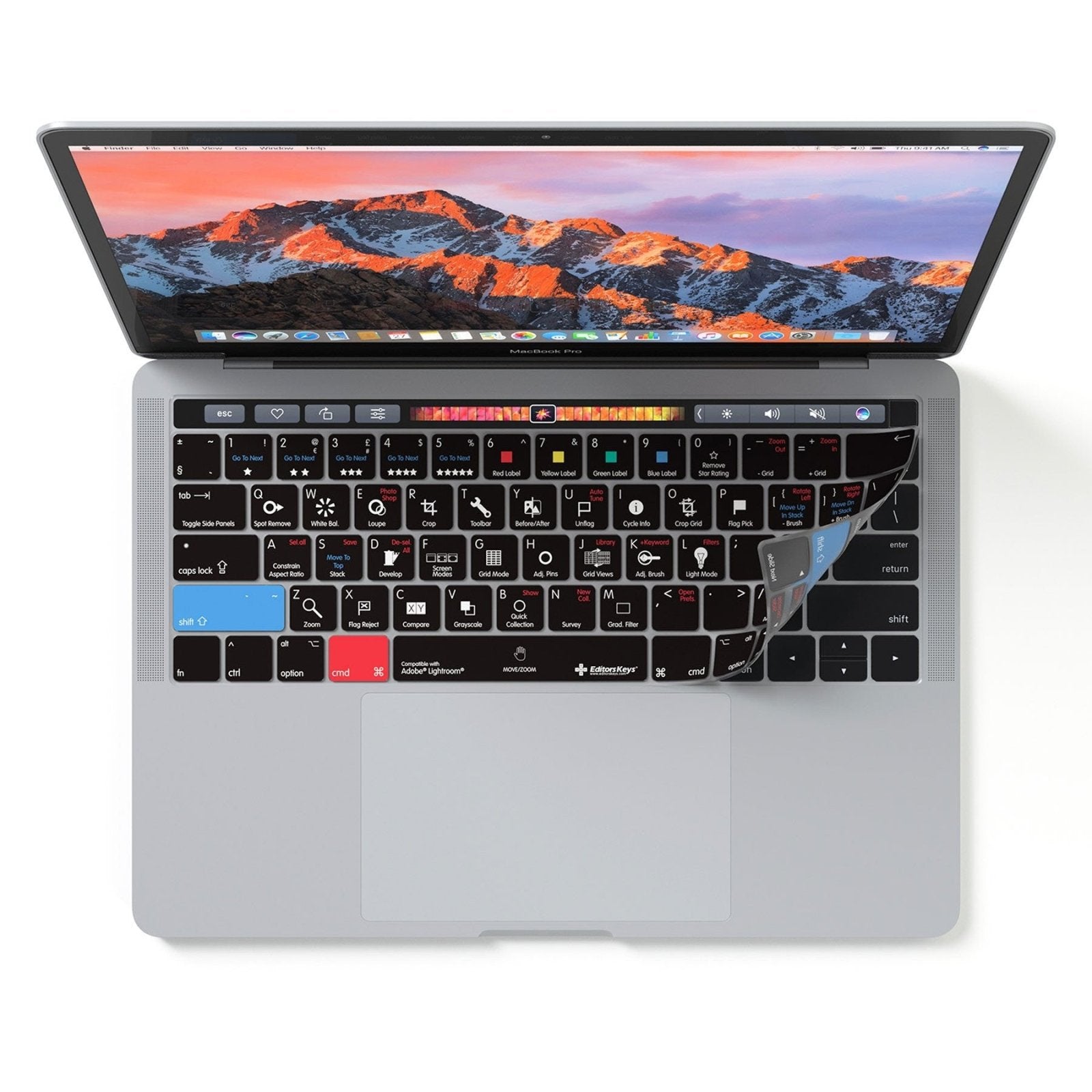 Adobe Lightroom Keyboard Covers for MacBook and iMac - Editors Keys