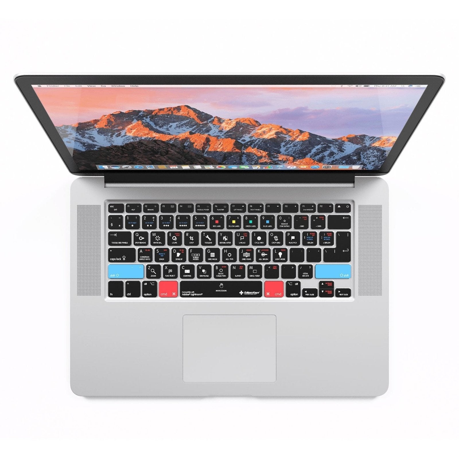 Adobe Lightroom Keyboard Covers for MacBook and iMac - Editors Keys