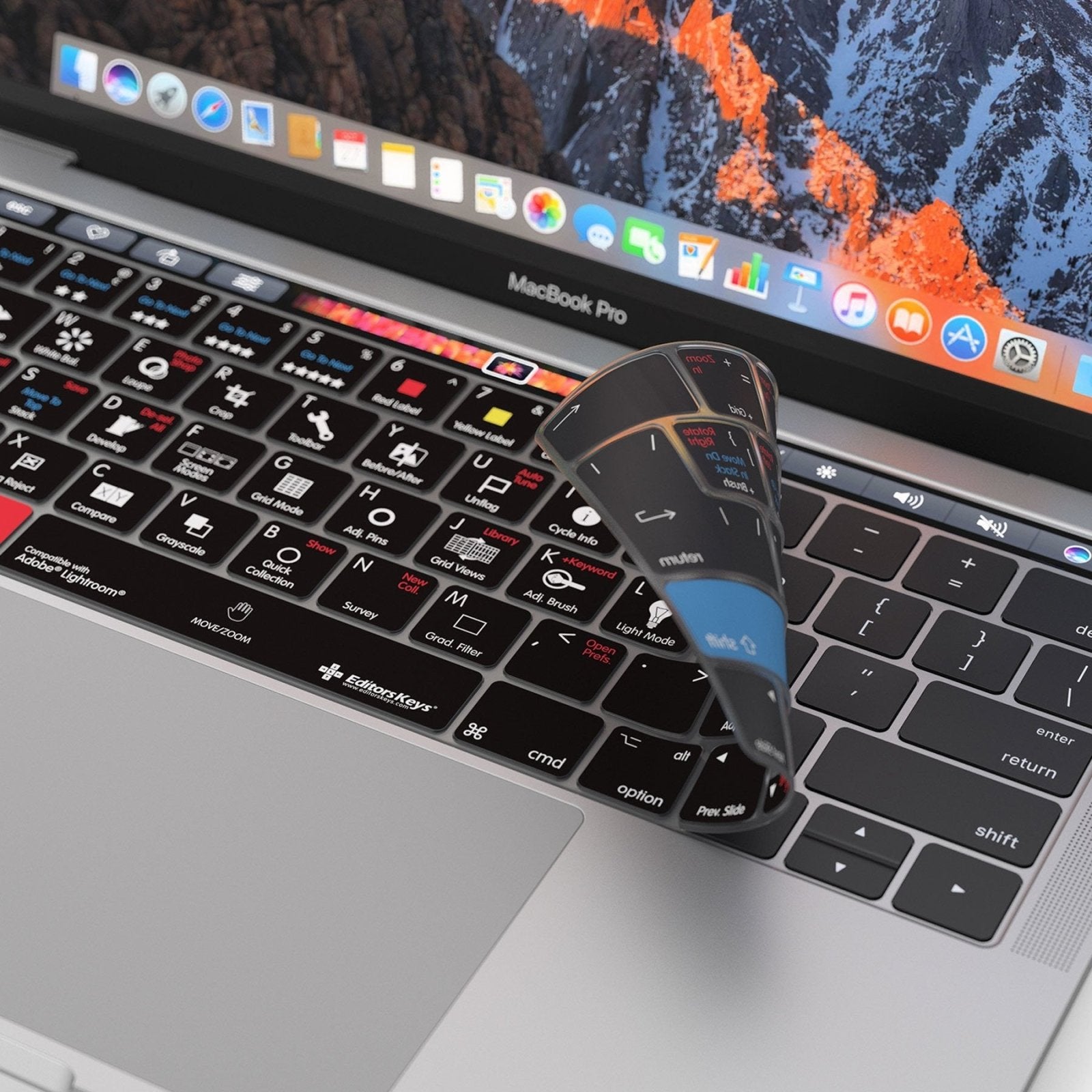 Adobe Lightroom Keyboard Covers for MacBook and iMac - Editors Keys