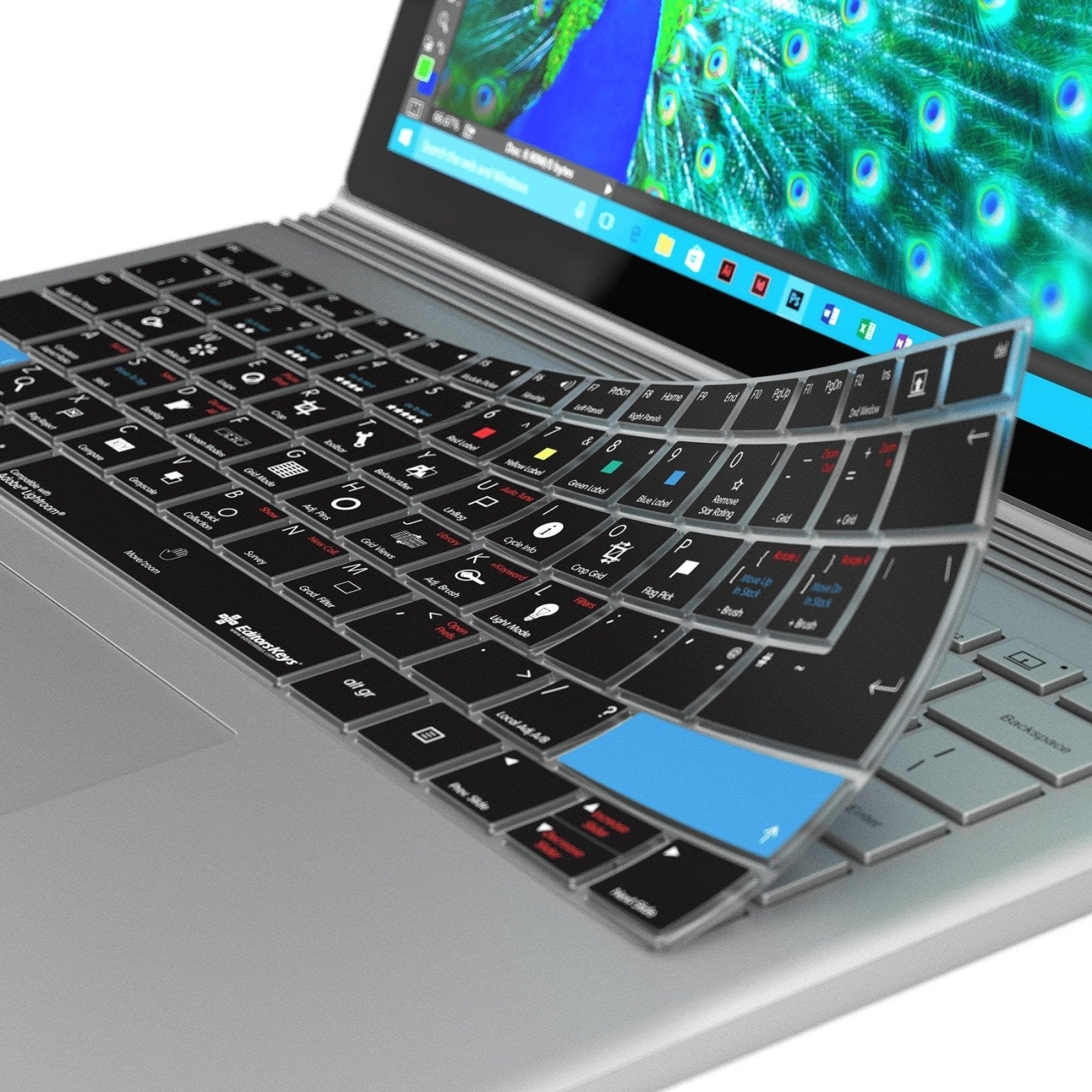 Adobe Lightroom Keyboard Covers for Microsoft Surface Line - Editors Keys