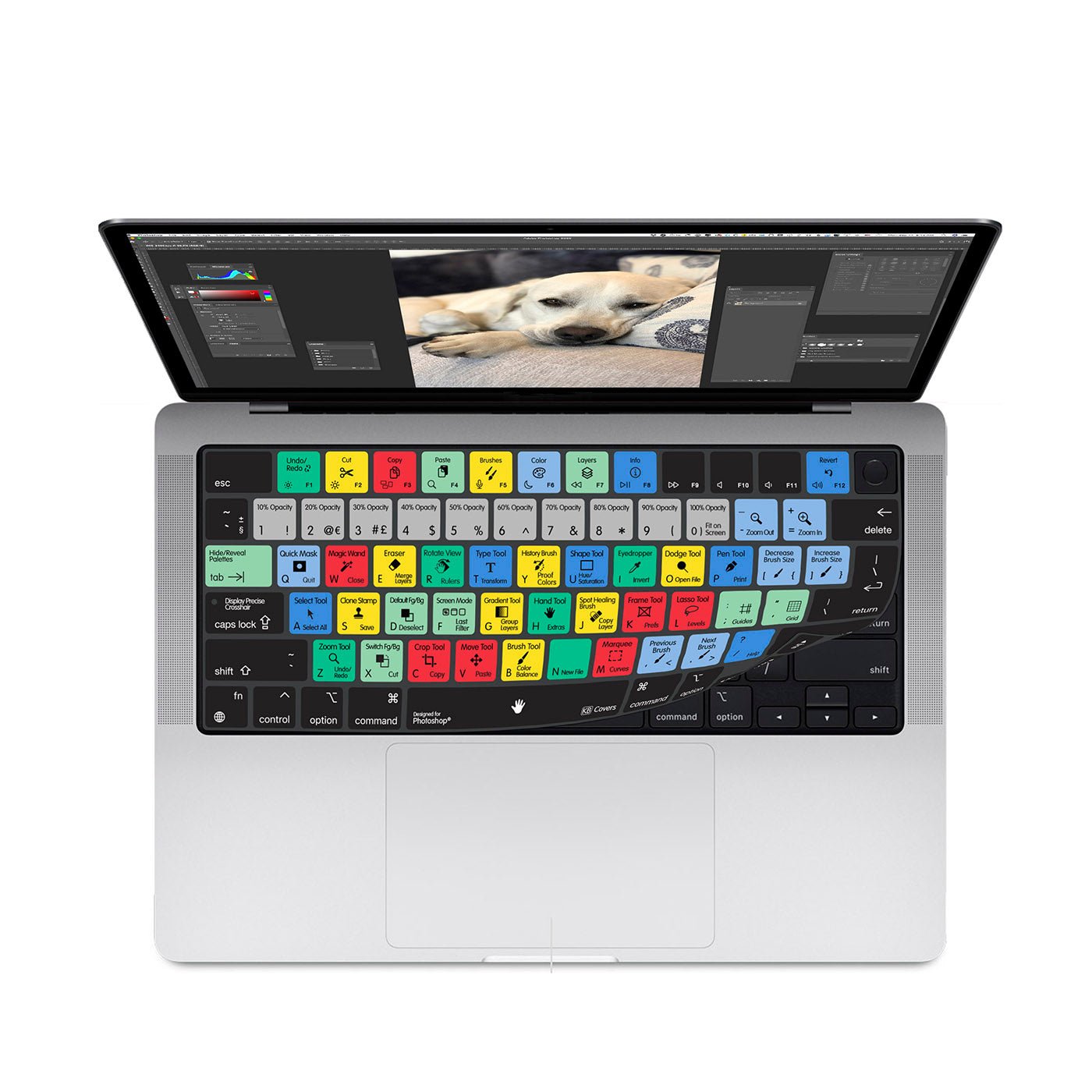 Adobe Photoshop Keyboard Covers for MacBook and iMac - Editors Keys