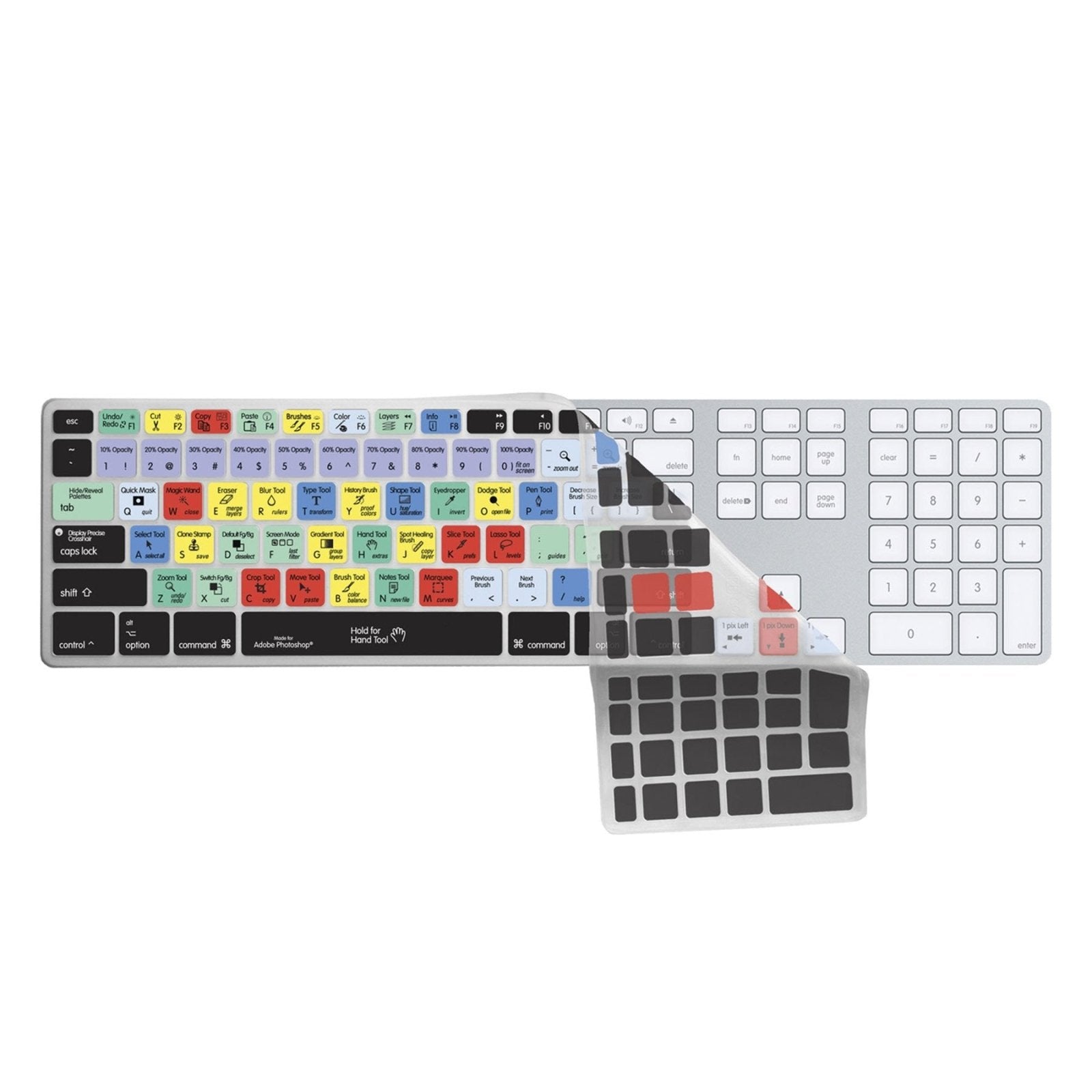 Adobe Photoshop Keyboard Covers for MacBook and iMac - Editors Keys