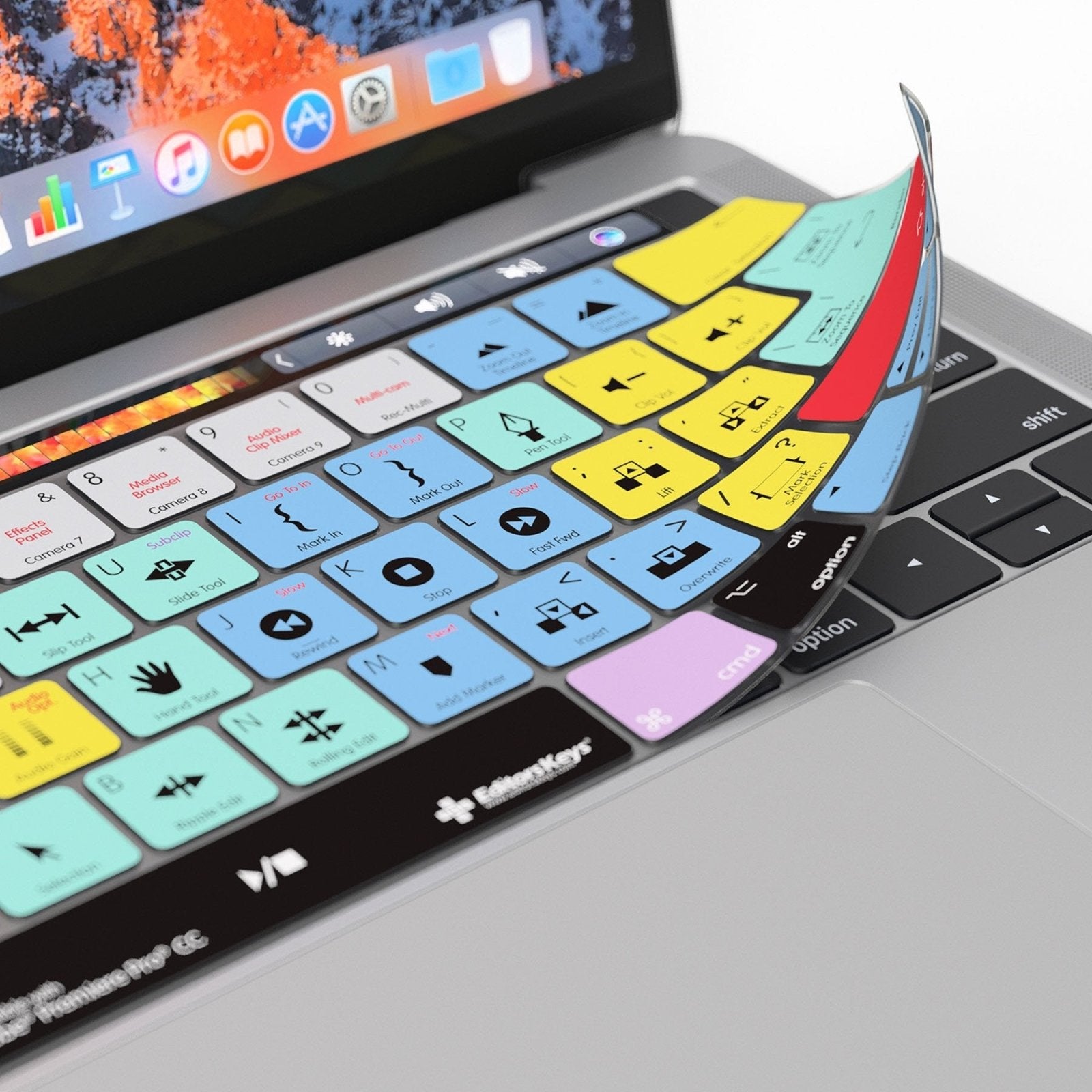 Adobe Premiere Keyboard Covers for MacBook and iMac - Editors Keys