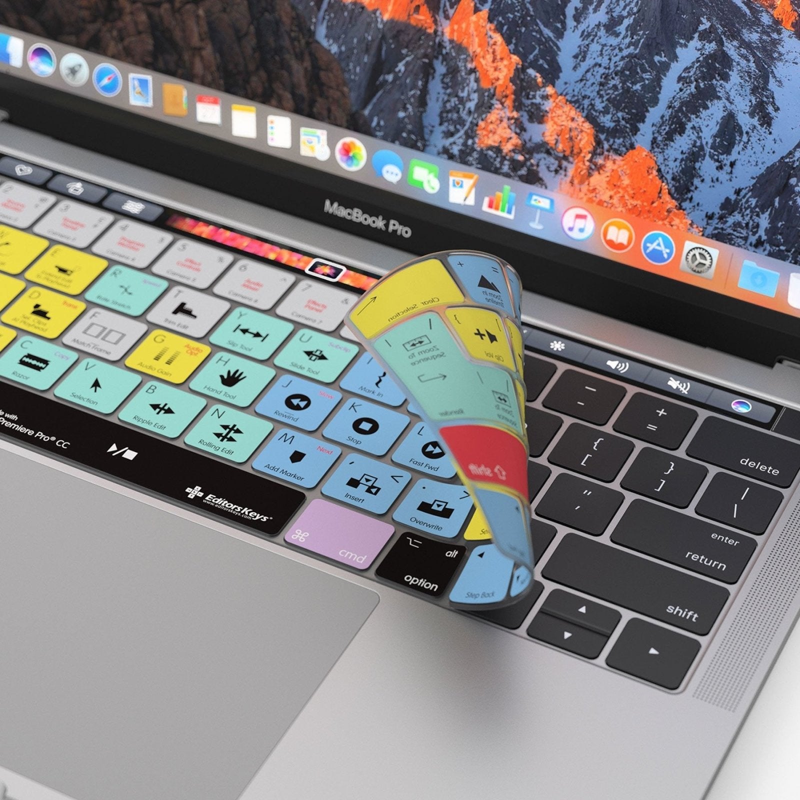 Adobe Premiere Keyboard Covers for MacBook and iMac - Editors Keys