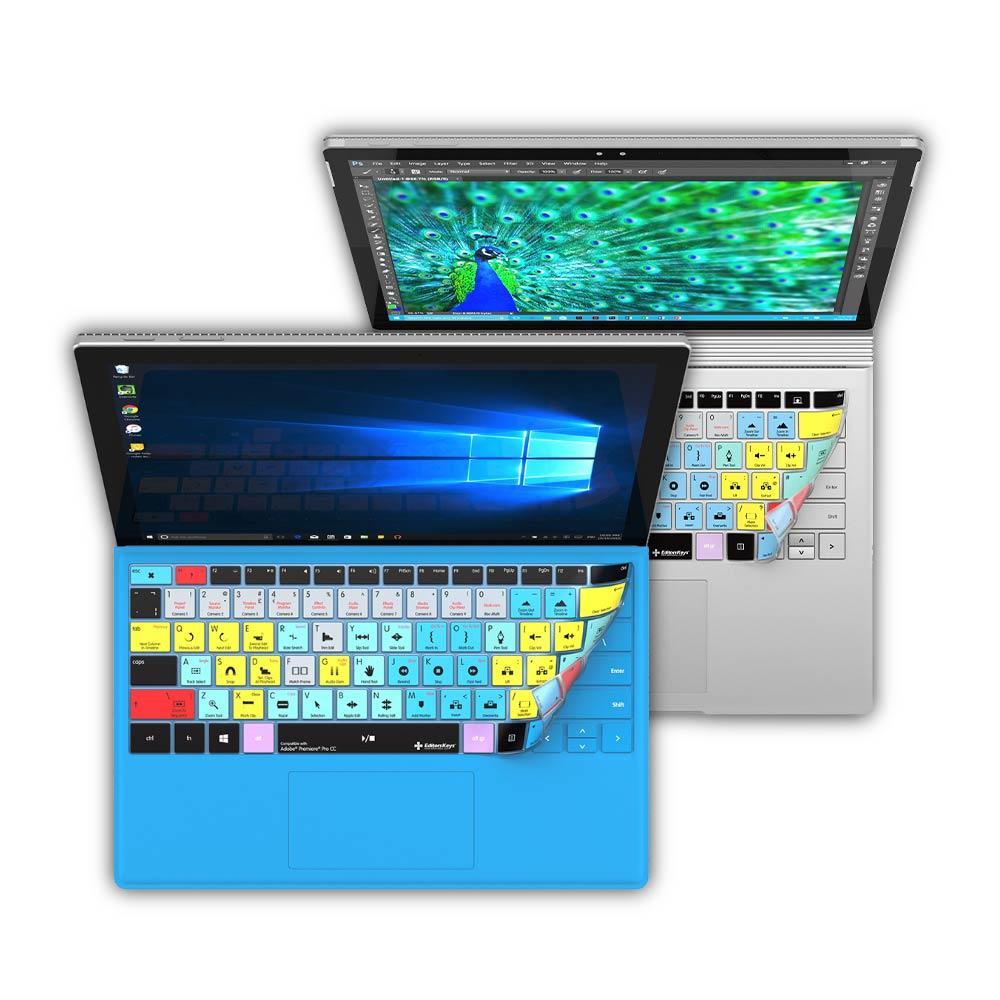 Adobe Premiere Pro Keyboard Covers for Microsoft Surface Line - Editors Keys