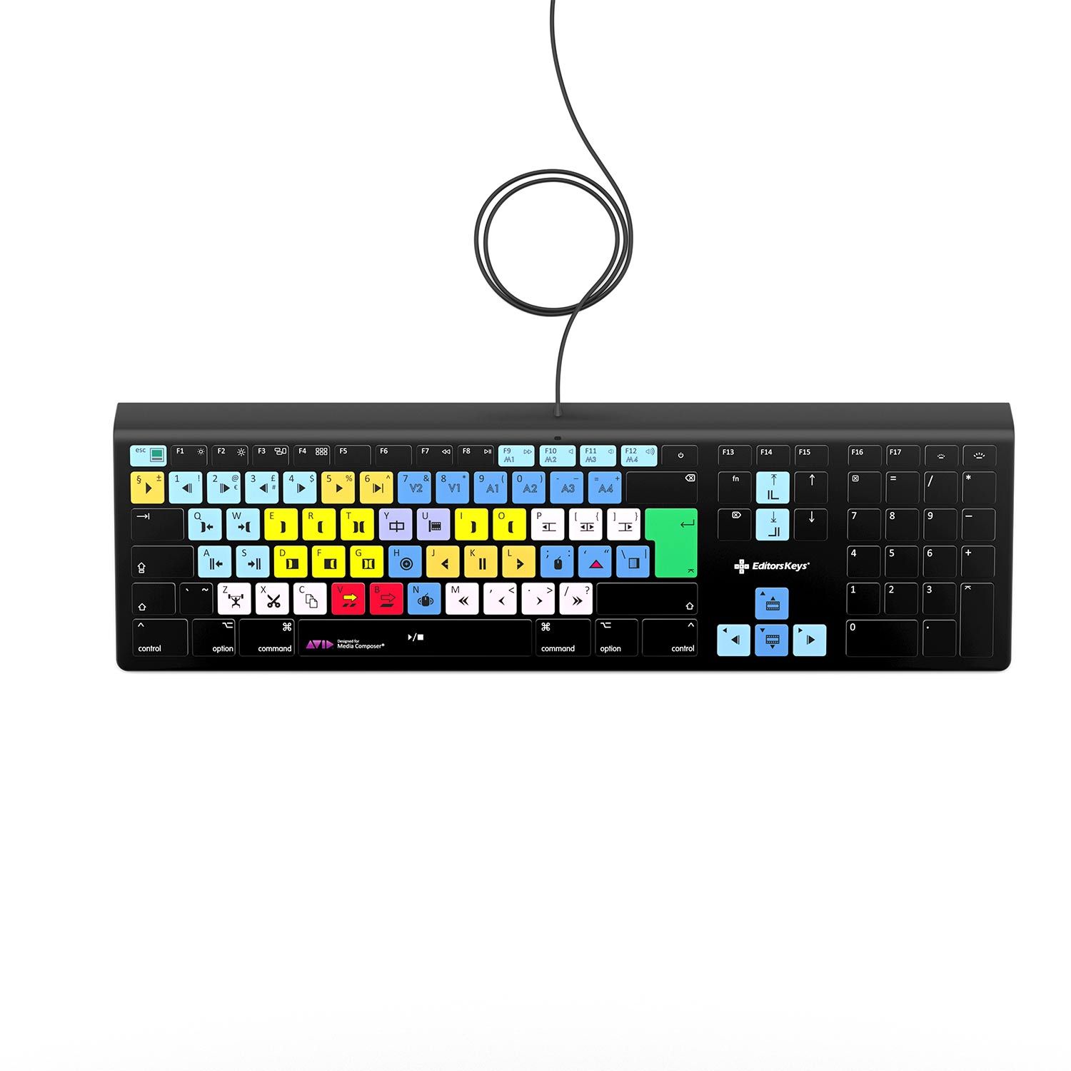 Avid Media Composer Keyboard - Backlit - For Mac or PC - Editors Keys