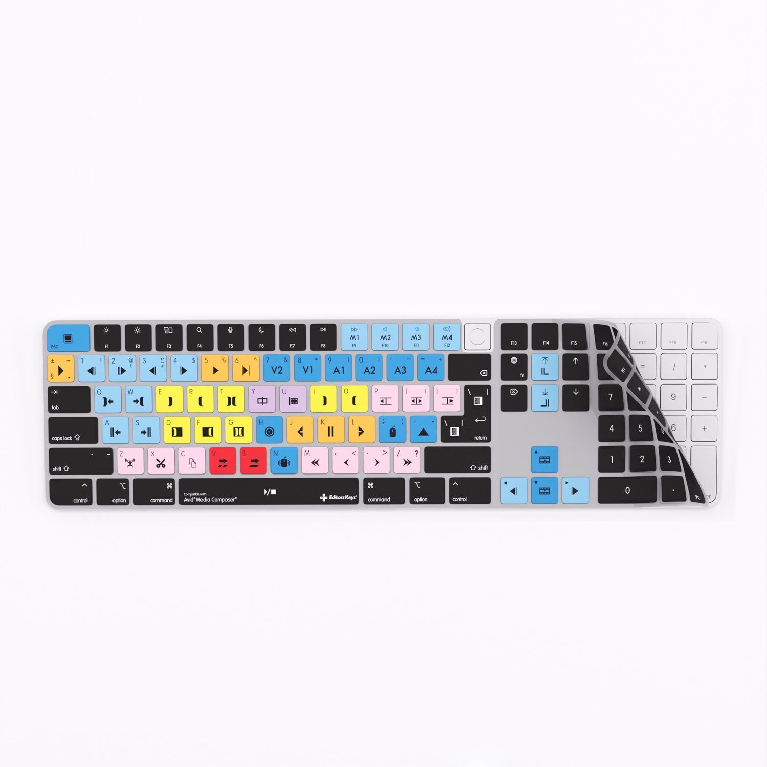 Avid Media Composer Keyboard Covers for MacBook and iMac - Editors Keys