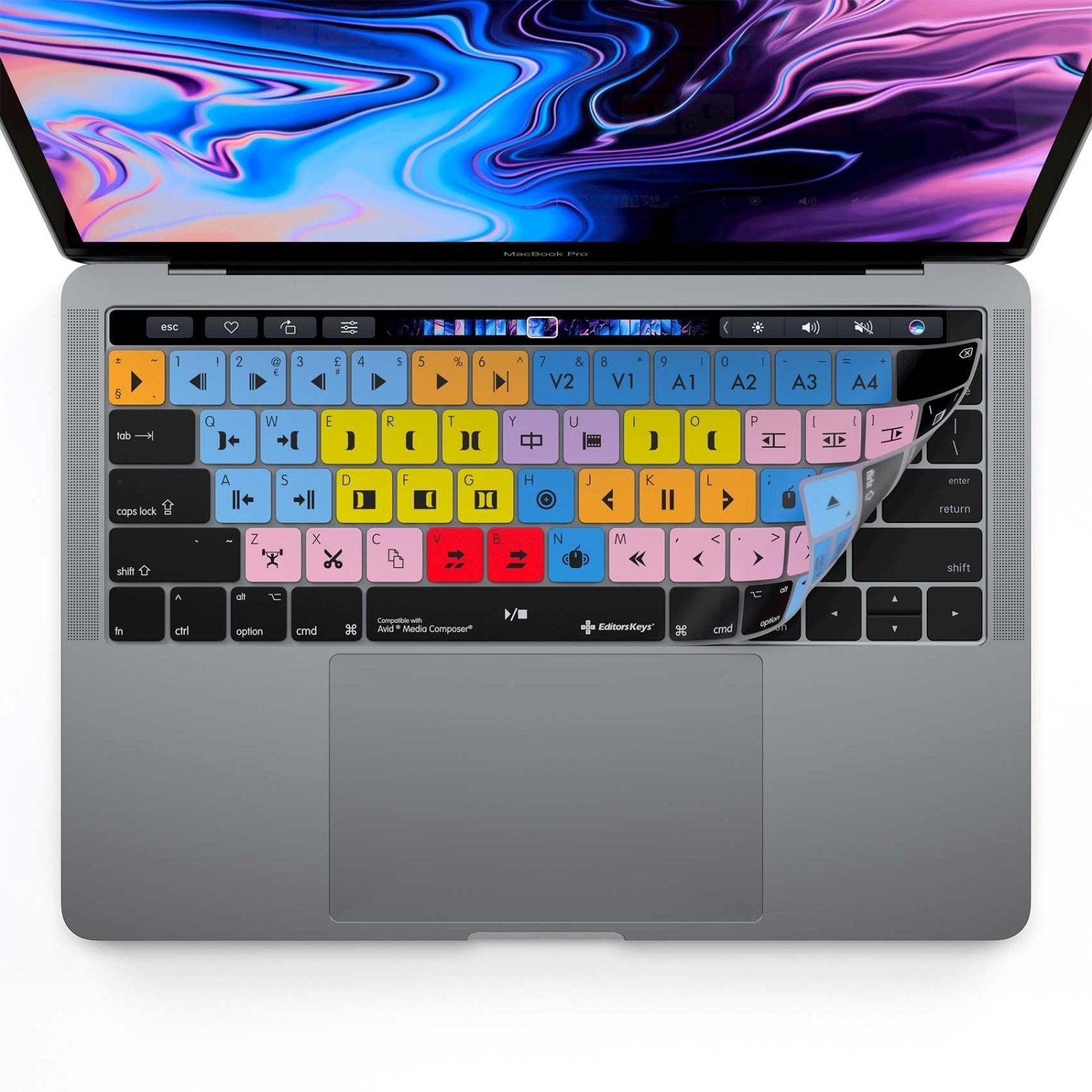 Avid Media Composer Keyboard Covers for MacBook and iMac - Editors Keys