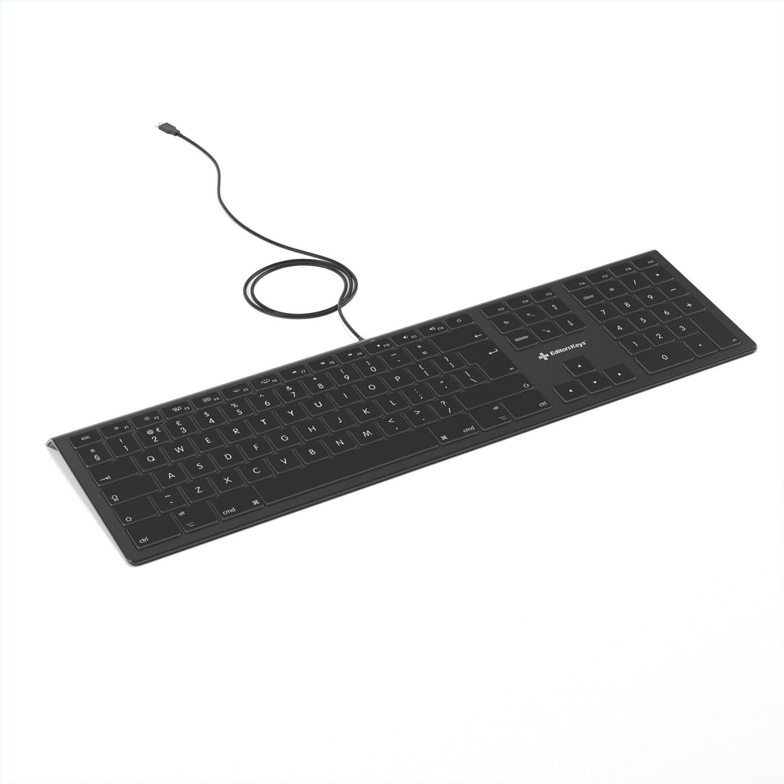 Backlit Mac Keyboard - Standard Keyboard - Editors Keys