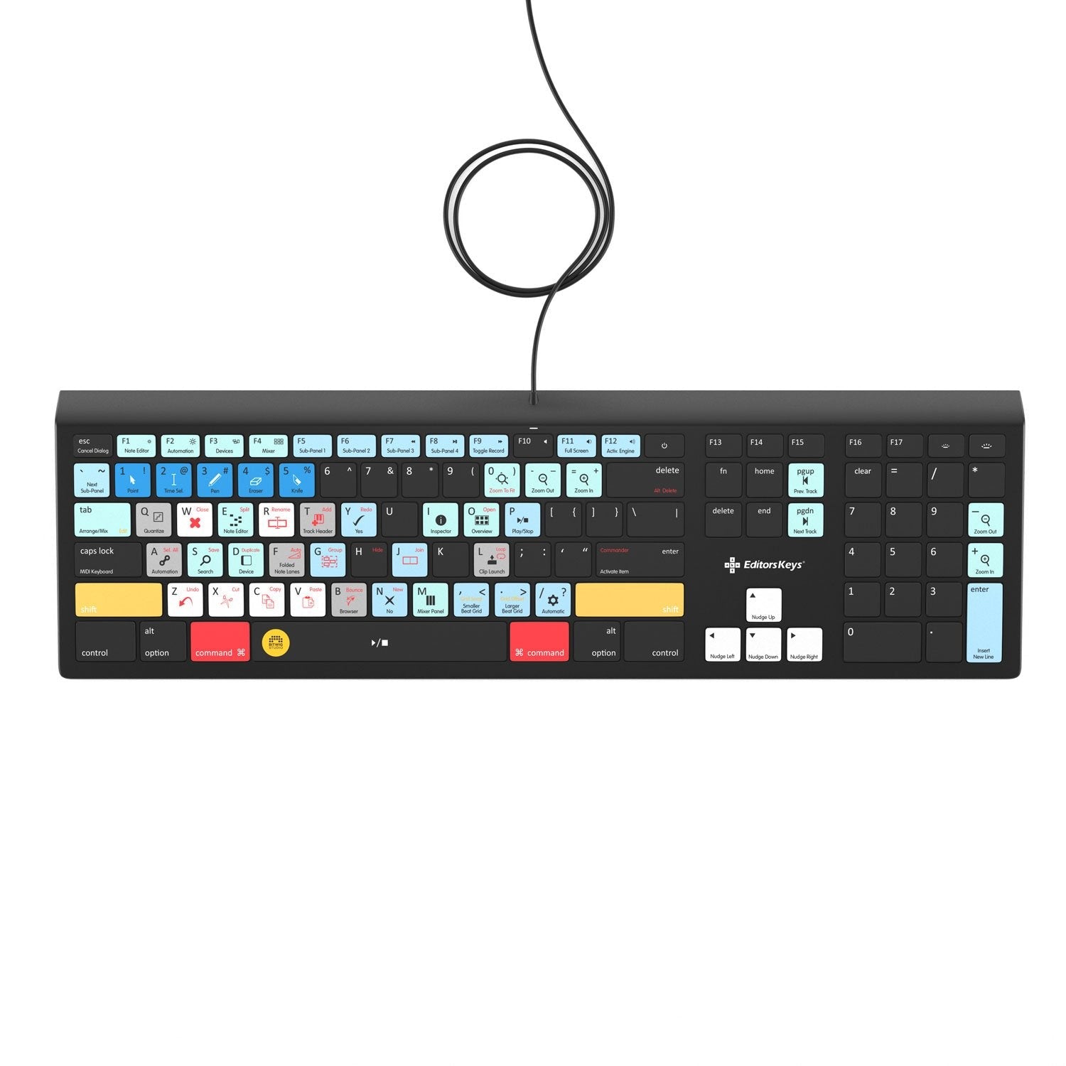 Bitwig Studio Keyboard - Backlit - For Mac or PC - Editors Keys