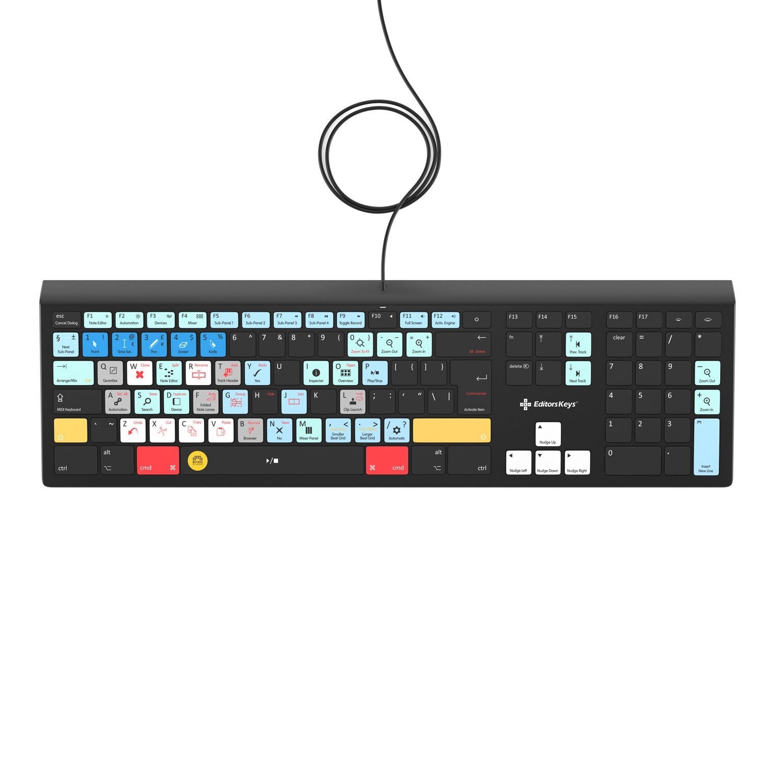 Bitwig Studio Keyboard - Backlit - For Mac or PC - Editors Keys