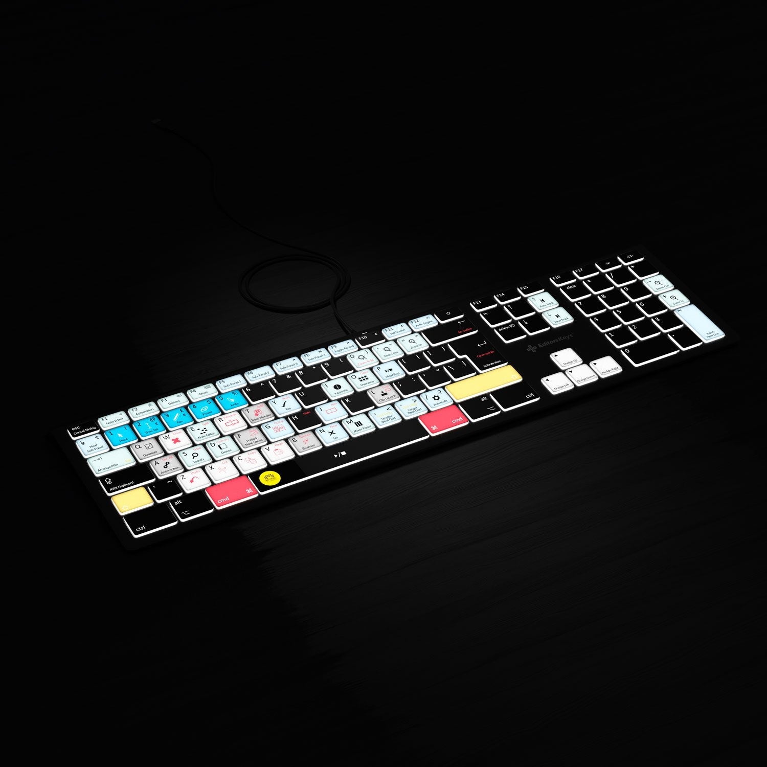 Bitwig Studio Keyboard - Backlit - For Mac or PC - Editors Keys